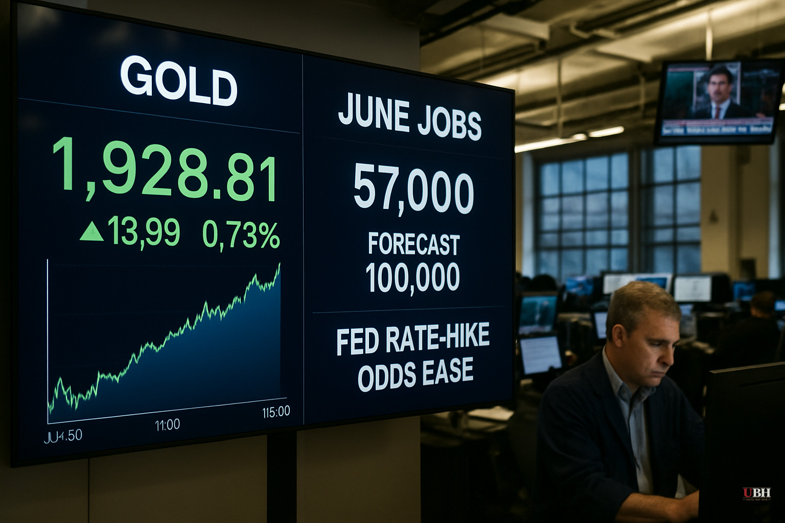 Gold Posts First Weekly Gain in Five Weeks After June Jobs Miss Cuts Fed Rate-Hike Odds