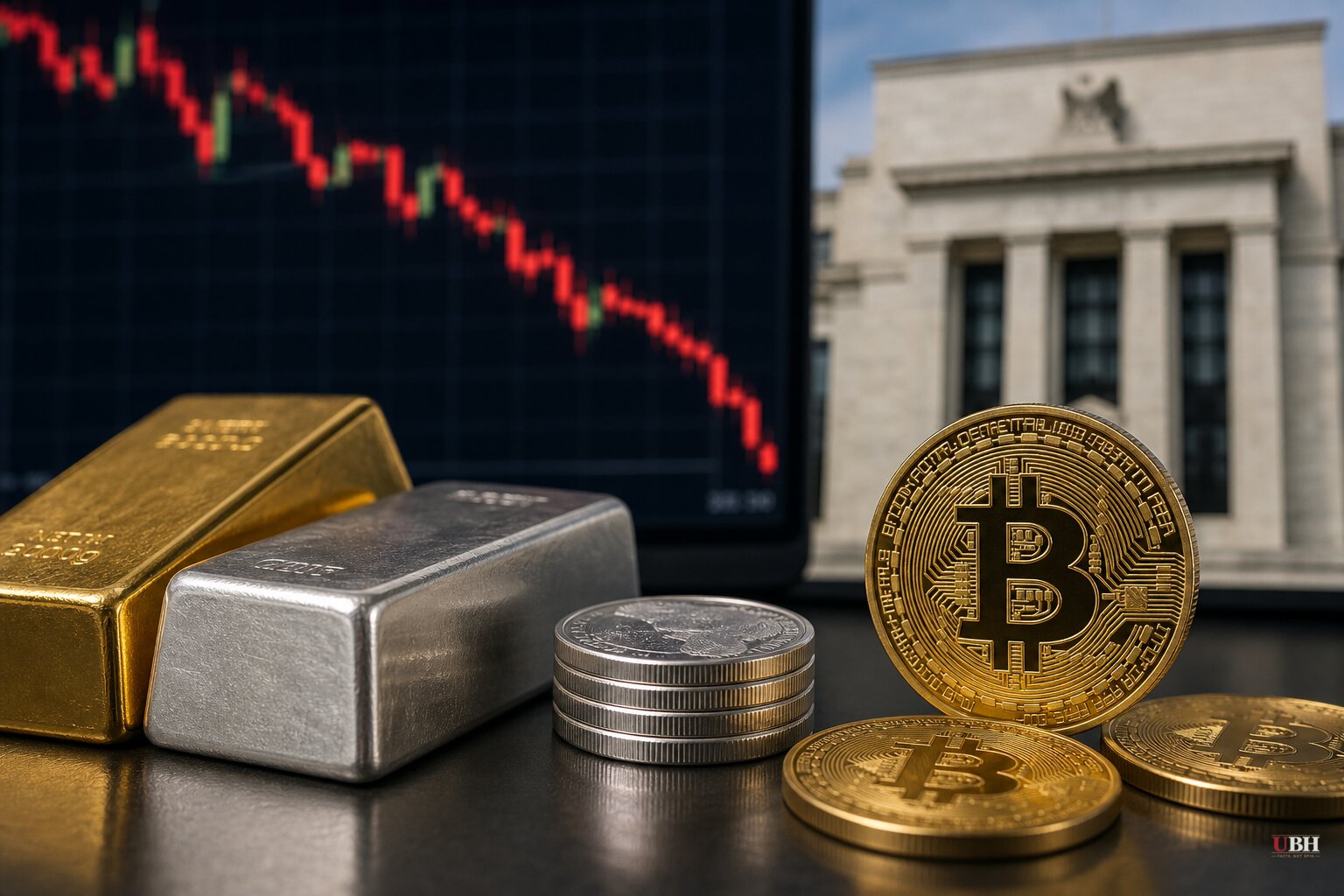 Gold, Silver and Bitcoin All Slide as Rate-Hike Bets Build Toward Fed's Sept. 16 Decision