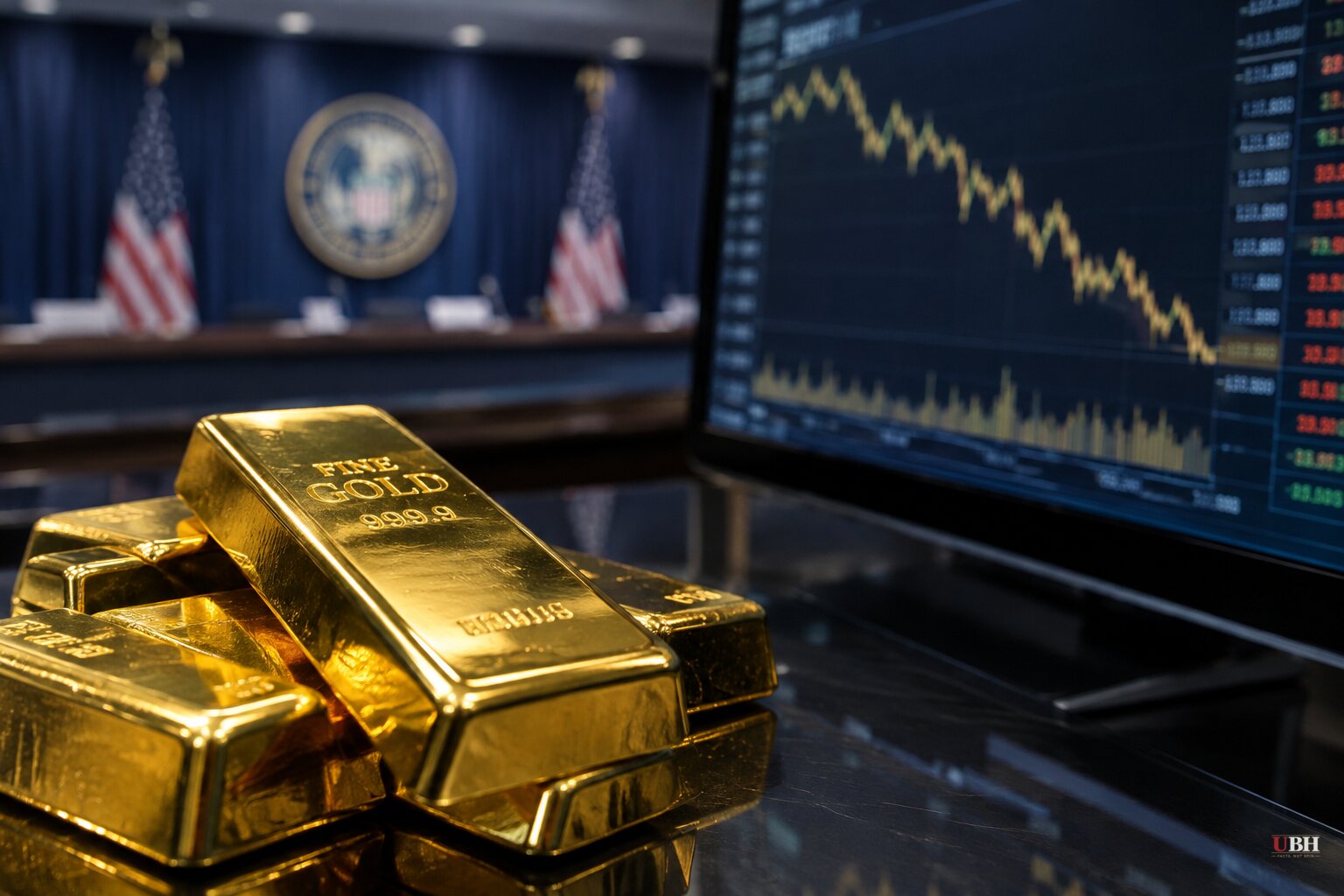 Gold Slips Toward $4,000 After Fed Hold as Markets Still Price a December Rate Hike