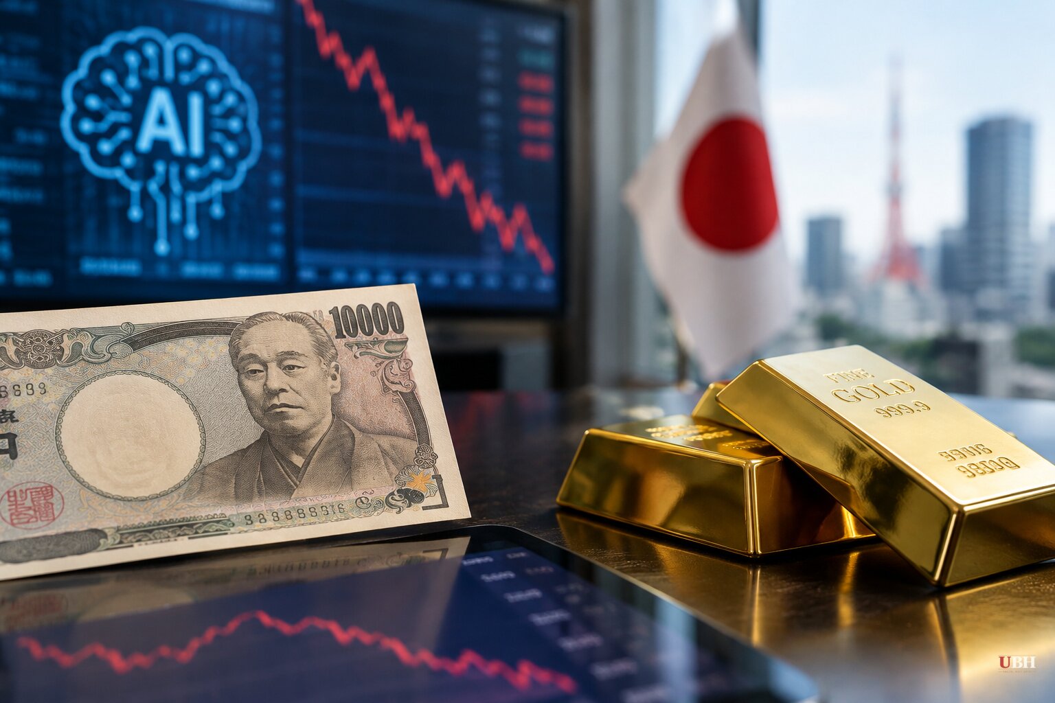 Goldman Calls Yen a Better Hedge Against an AI Selloff as Gold Drops Below $4,000