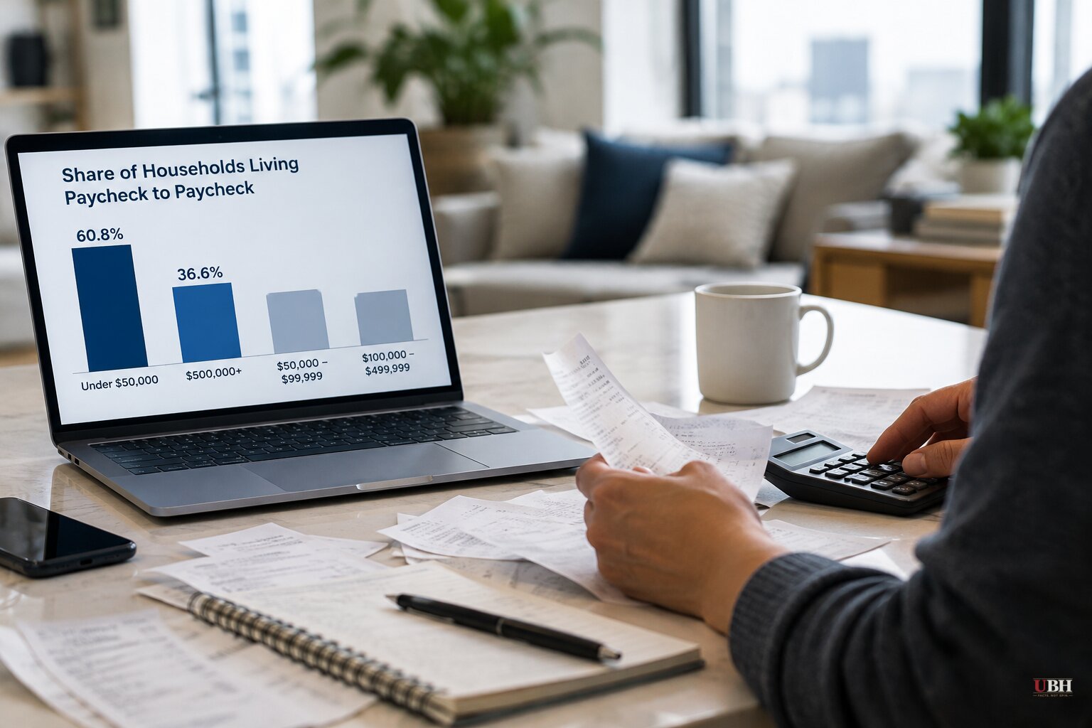 Goldman Sachs Survey: 36.6% of Households Earning Over $500,000 Say They Live Paycheck to Paycheck