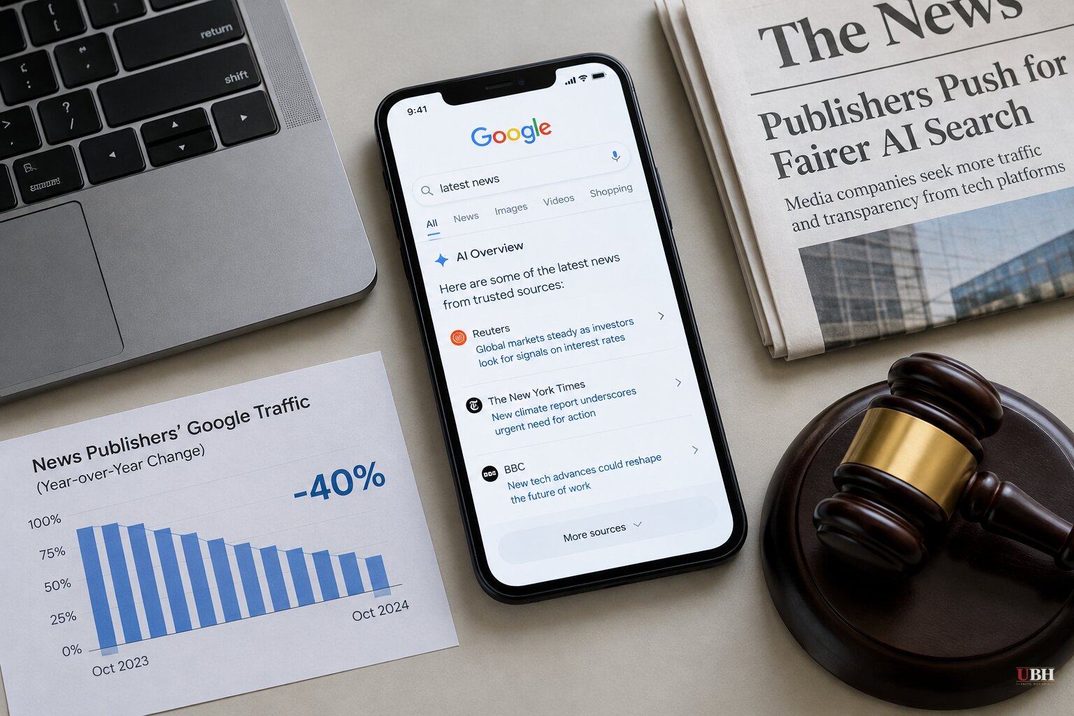 Google Moves AI Search Links Higher as Judge Tosses Publishers' AI Overviews Suits