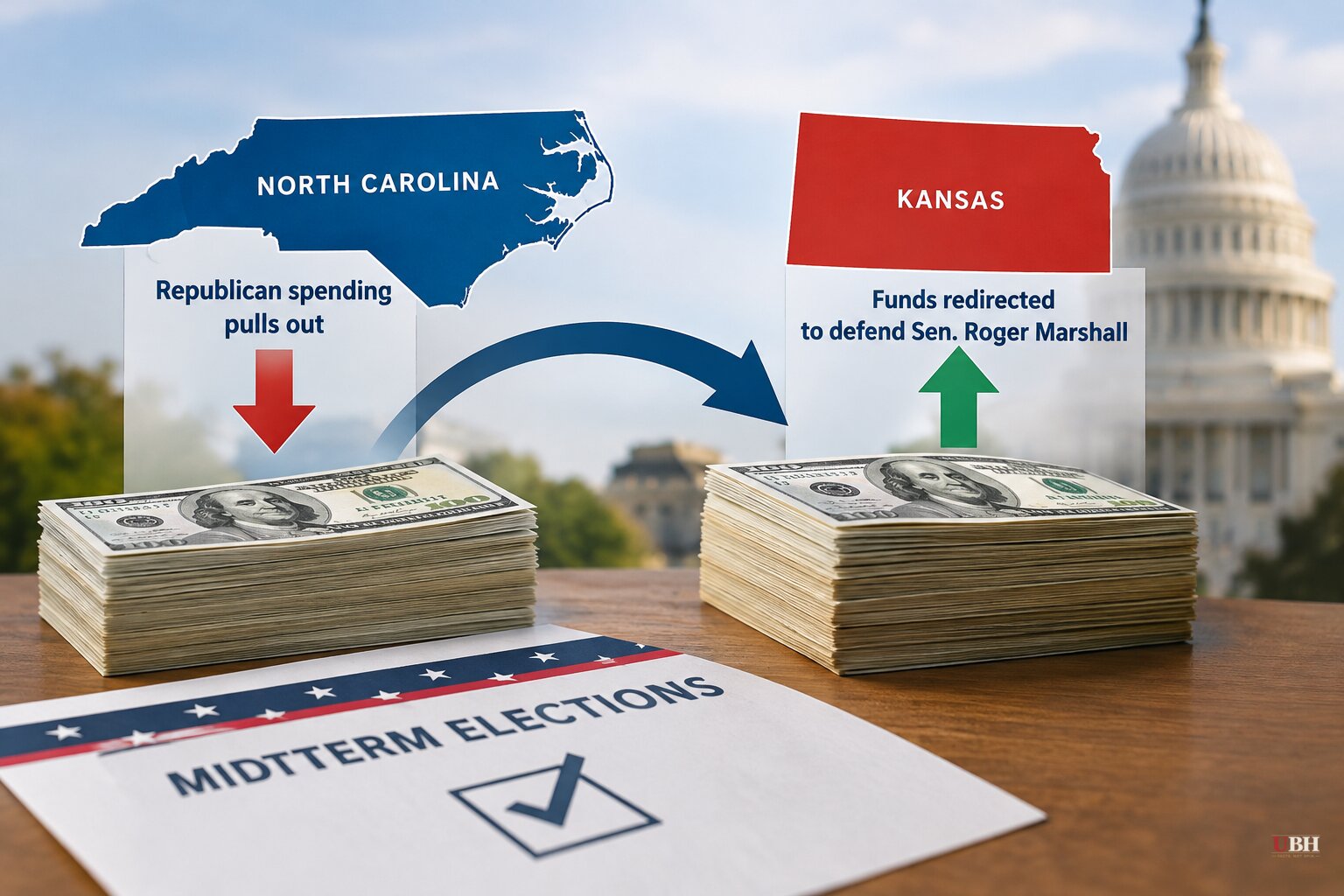 GOP Groups Move Money From North Carolina to Kansas as Democrats Lead Generic Ballot by 8.5 Points