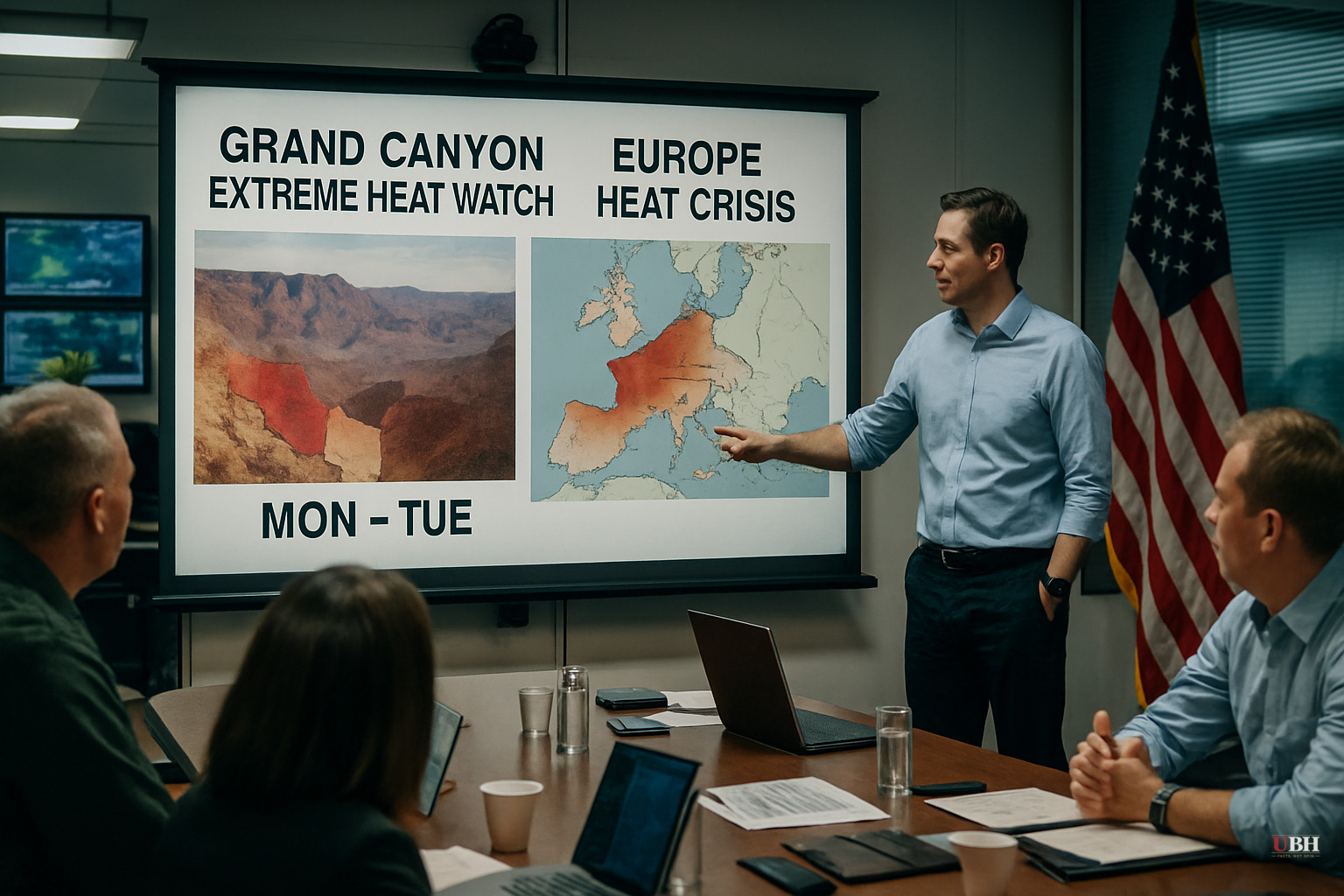 Grand Canyon Extreme Heat Watch Issued for Monday Through Tuesday as Europe Faces Its Own Crisis