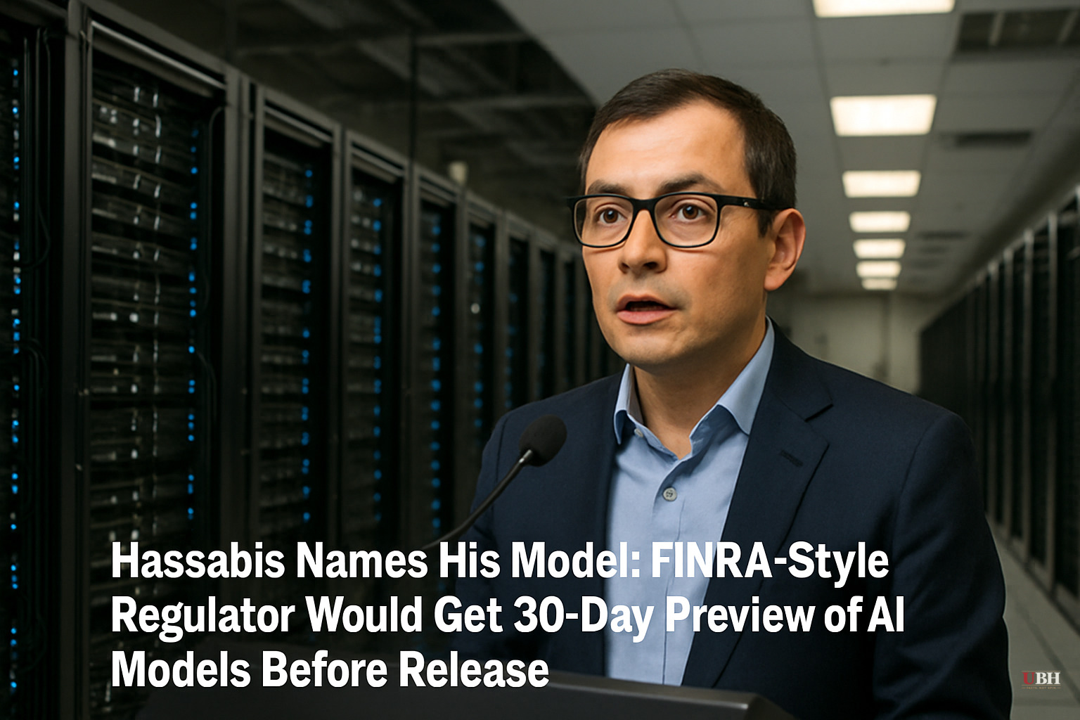 Hassabis Names His Model: FINRA-Style Regulator Would Get 30-Day Preview of AI Models Before Release