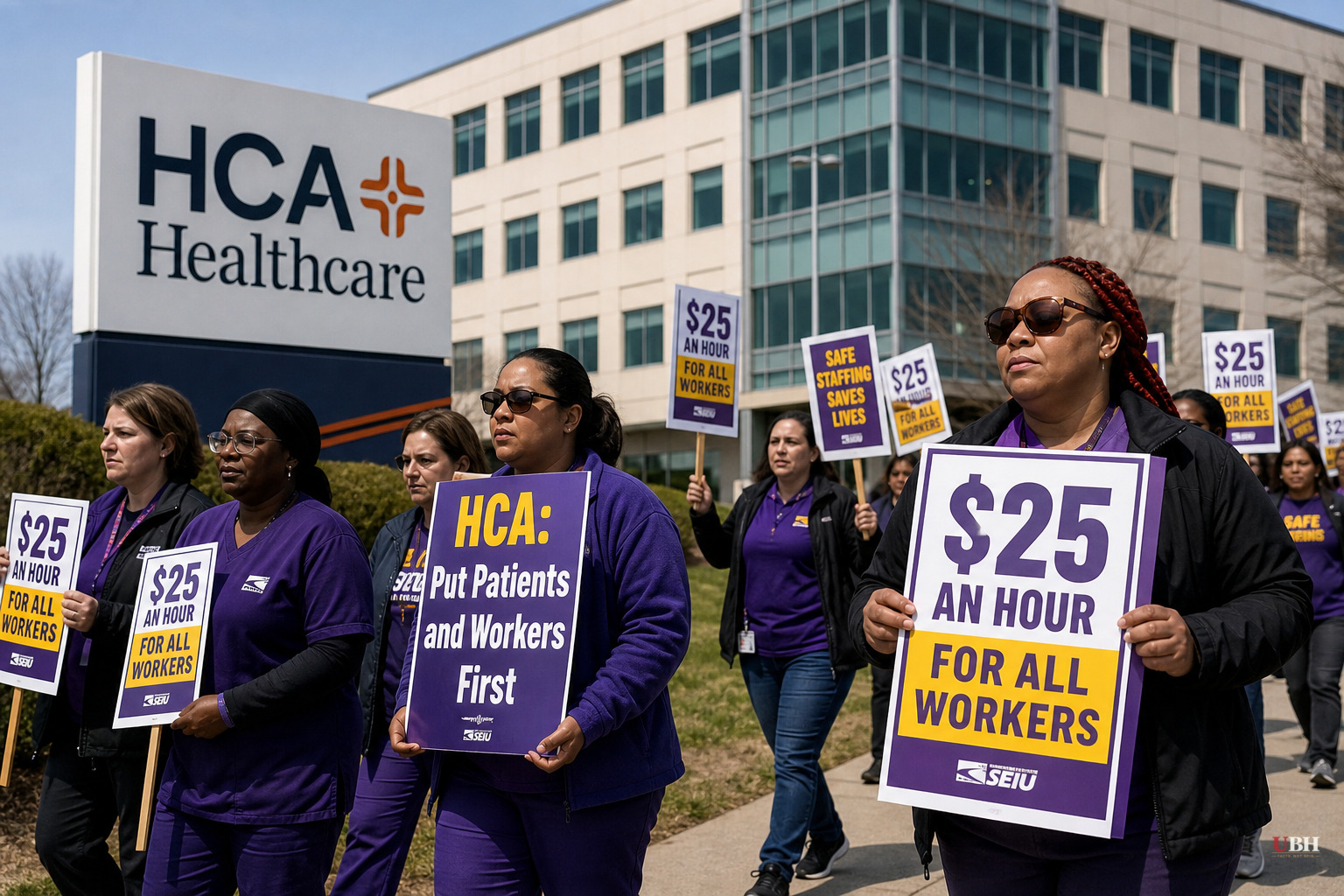 HCA Healthcare Made $6.8 Billion in 2025. Union Workers Picket for $25 an Hour