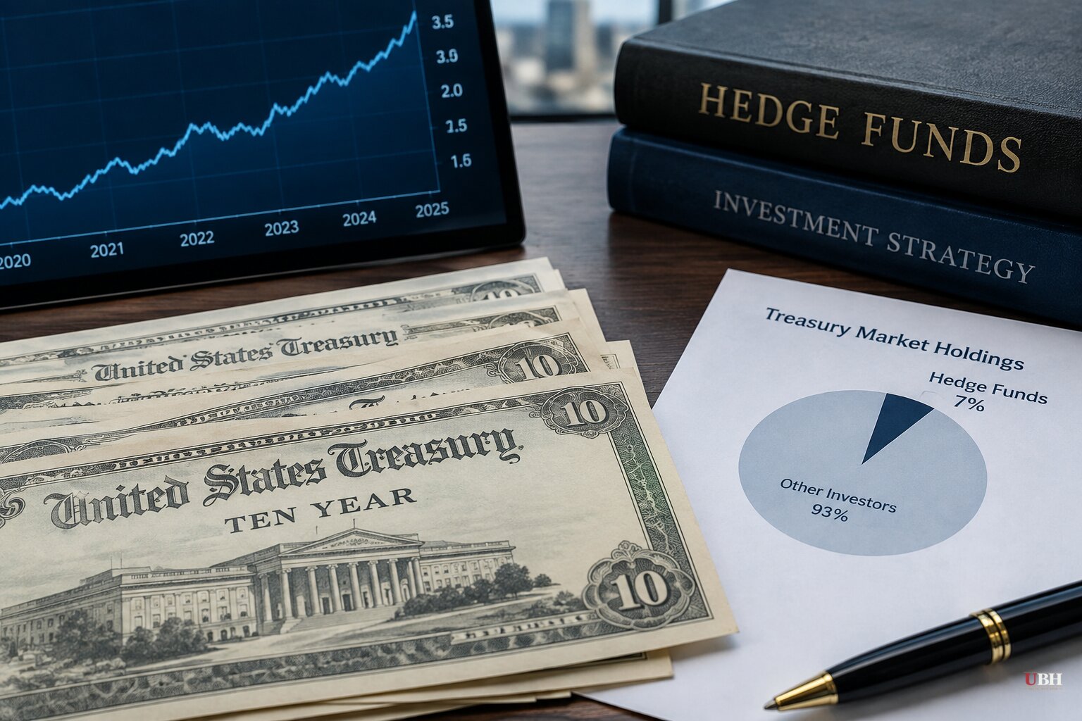 Hedge Funds Now Hold a Record 7% of the Tradable Treasury Market as Pension Funds Pull Back