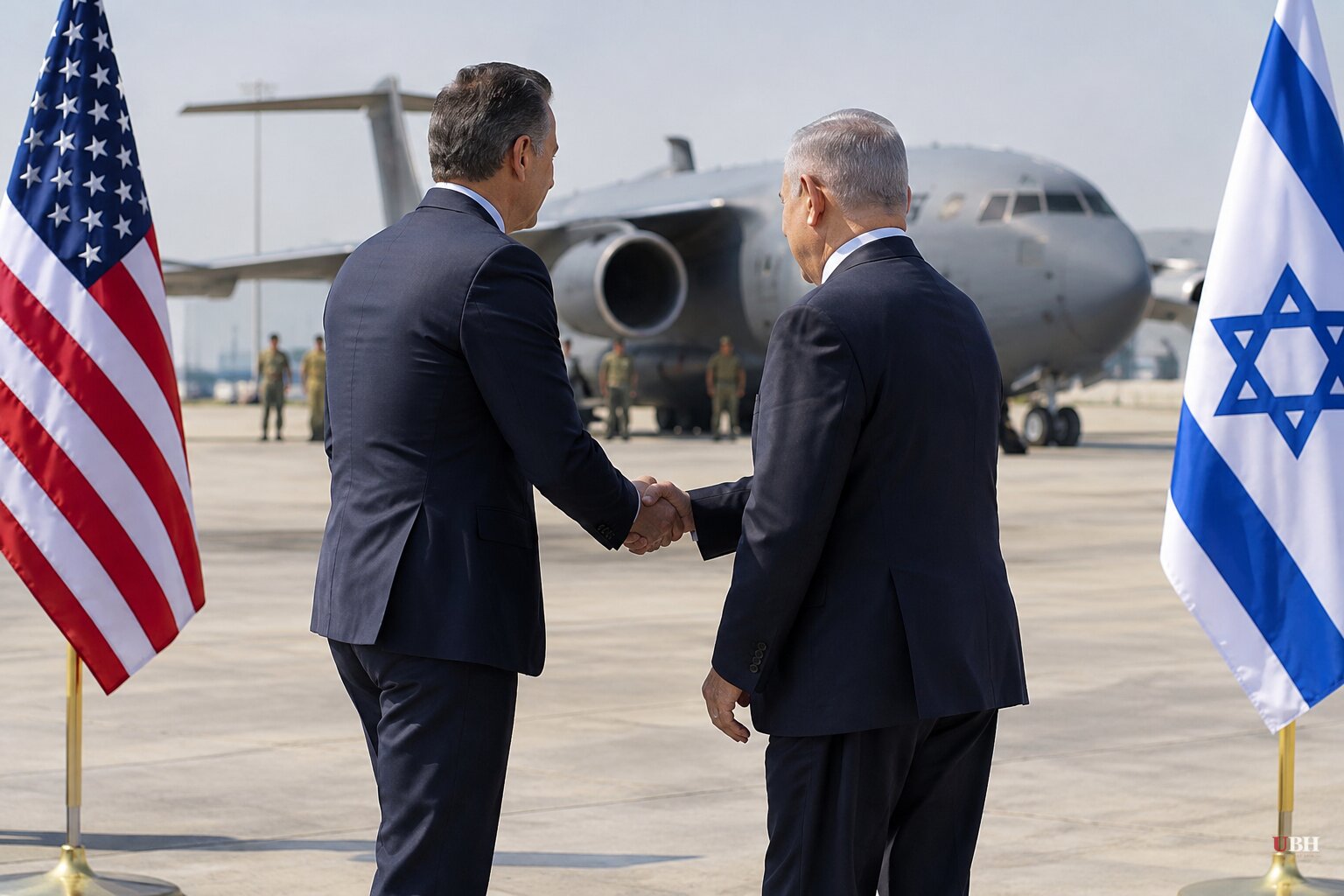 Hegseth Met Netanyahu at Israeli Air Base Monday, Eight Days Before Israel's Election