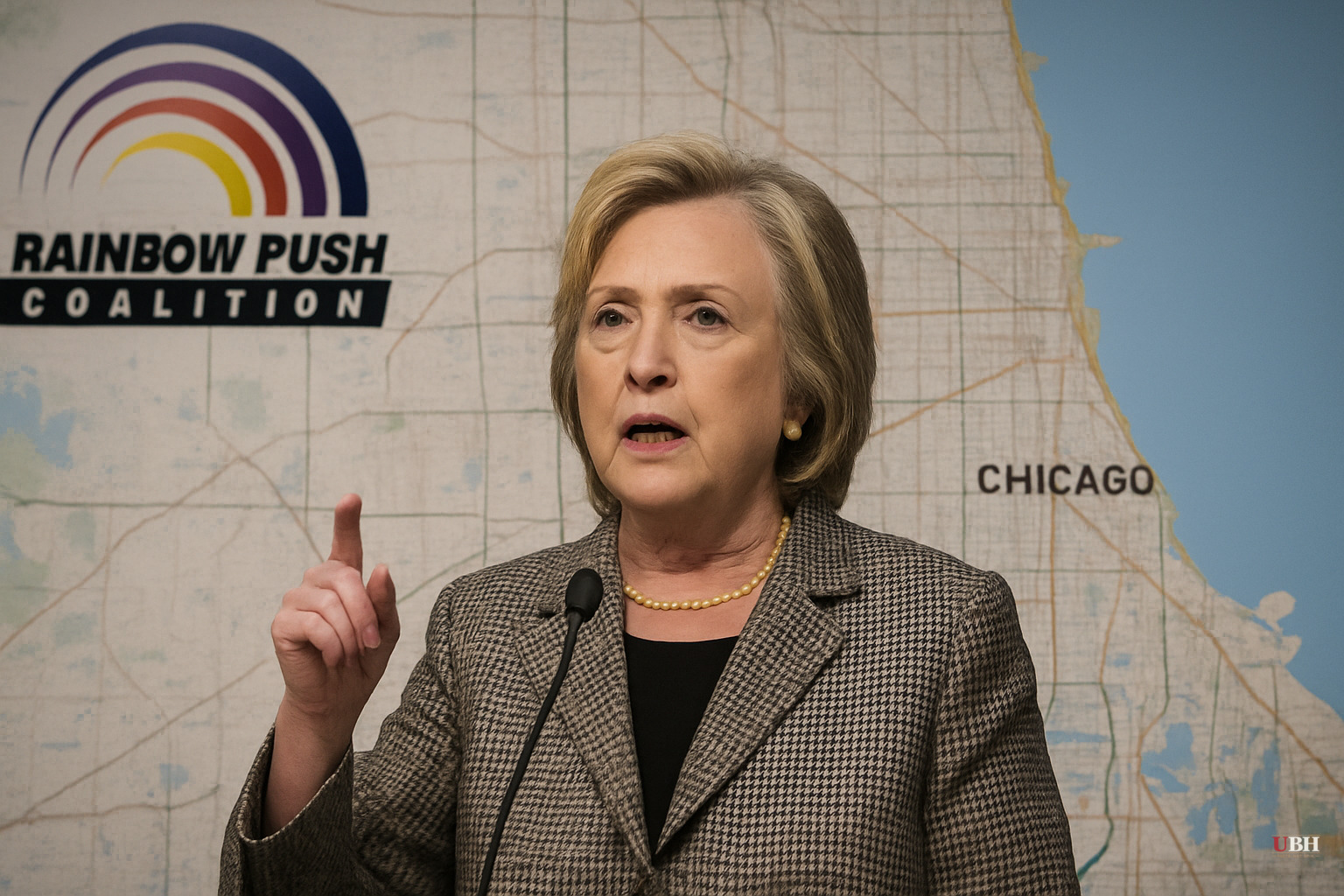 Hillary Clinton Tells Rainbow PUSH Convention That Trump Is Running a 'Revolution to Turn the Clock Back'