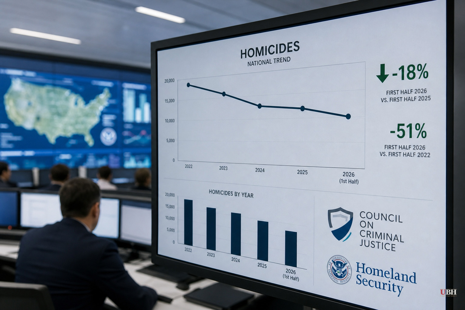 Homicides Down 18 Percent in First Half of 2026, DHS and Council on Criminal Justice Data Show