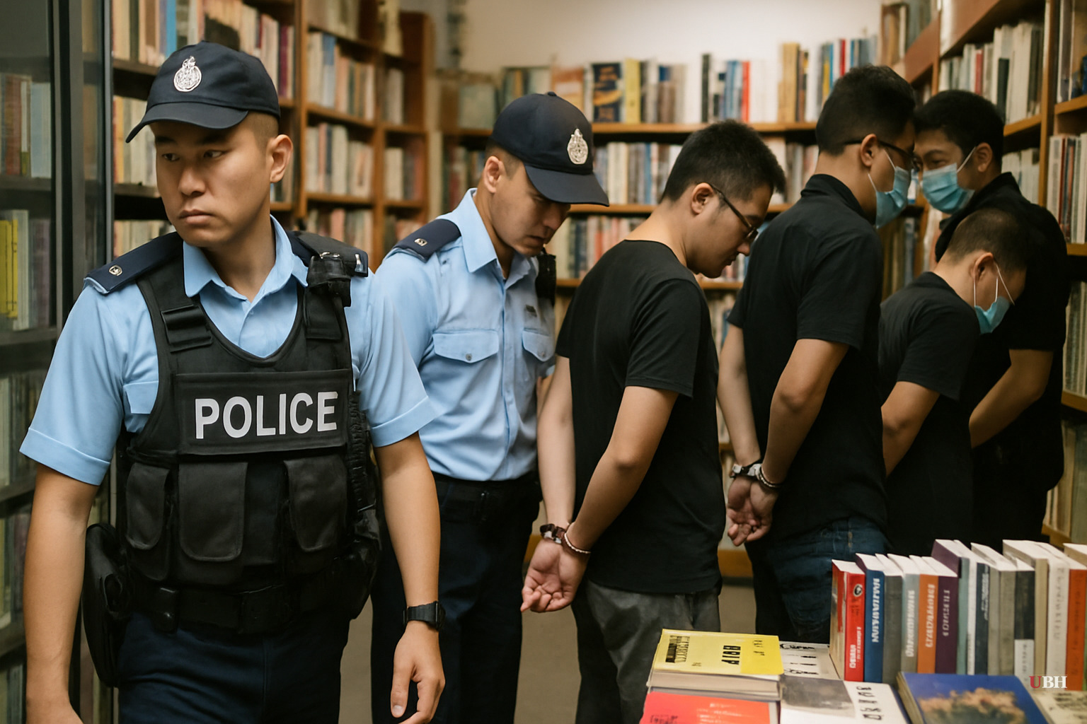 Hong Kong Police Arrest Five More Booksellers Under Sedition Law, Third Raid This Year