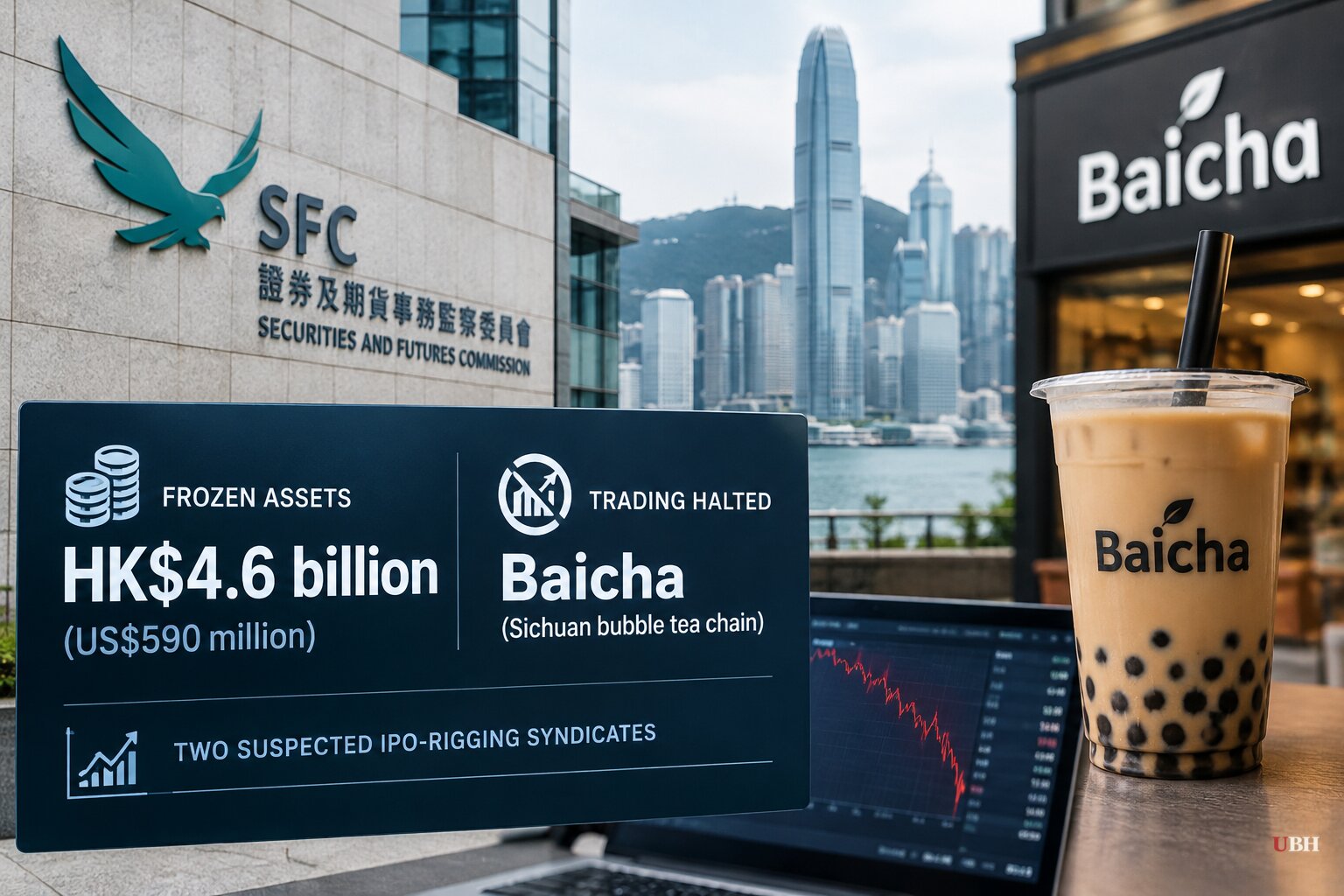 Hong Kong SFC Freezes HK$4.6 Billion and Halts Baicha Shares Over Suspected IPO Rigging