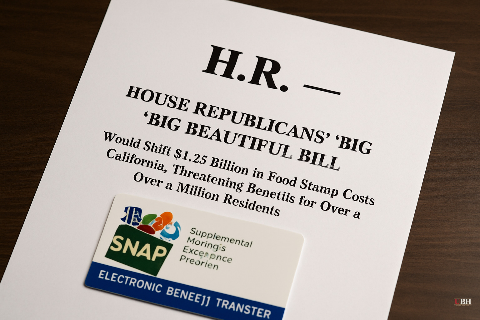 House Republicans' 'Big Beautiful Bill' Would Shift $1.23 Billion in Food Stamp Costs to California, Threatening Benefits for Over a Million Residents