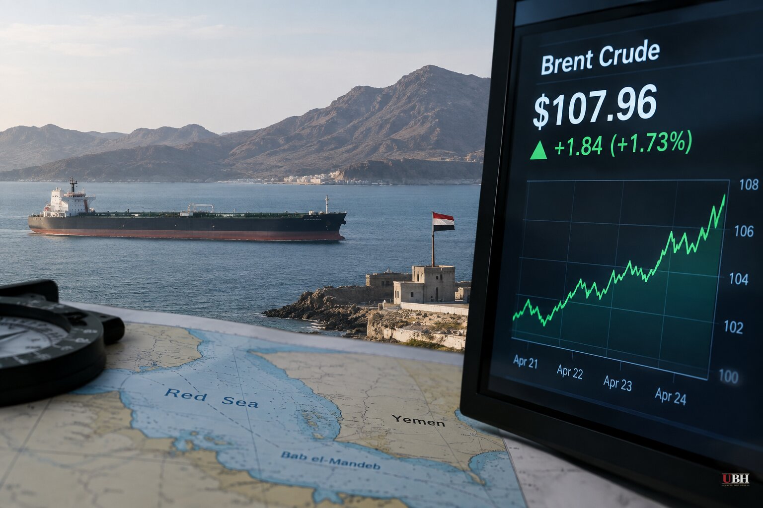 Houthi Offensive and Saudi Pipeline Attack Push Brent Crude Near $108 a Barrel