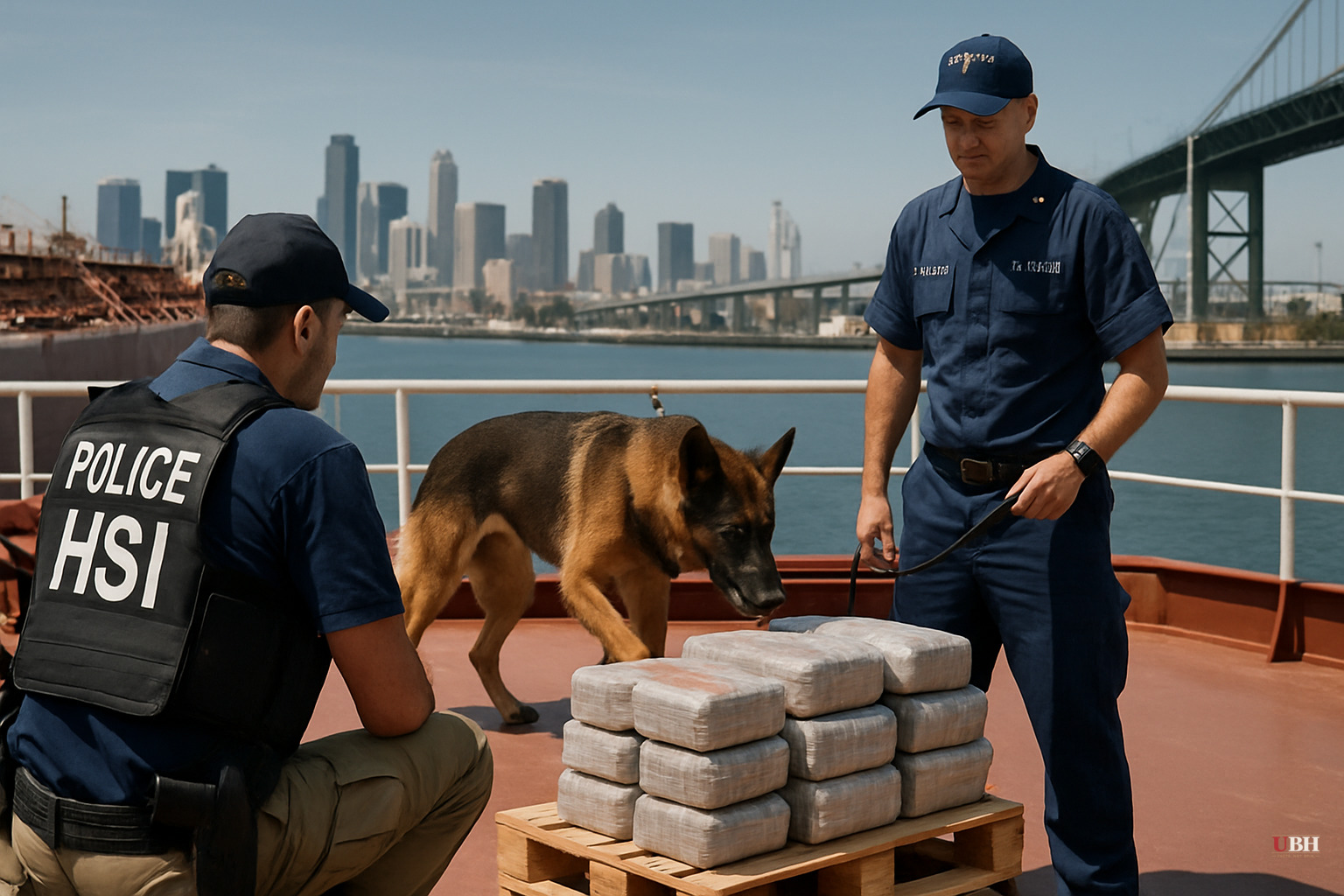 HSI and Coast Guard Pull 500 Pounds of Cocaine Off Oil Tanker at Port of Los Angeles, Arrest One Suspect