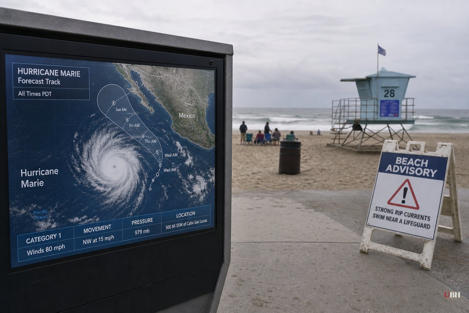 Hurricane Marie Won't Hit California, But It's Already Reshaping Labor Day Weekend Beaches