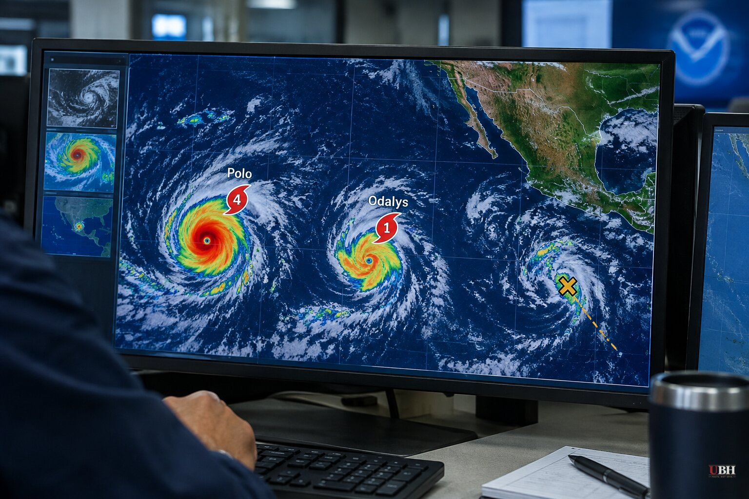 Hurricane Polo Holds at Category 4 as Hurricane Odalys Forms and a Third Storm Takes Aim at Hawaii