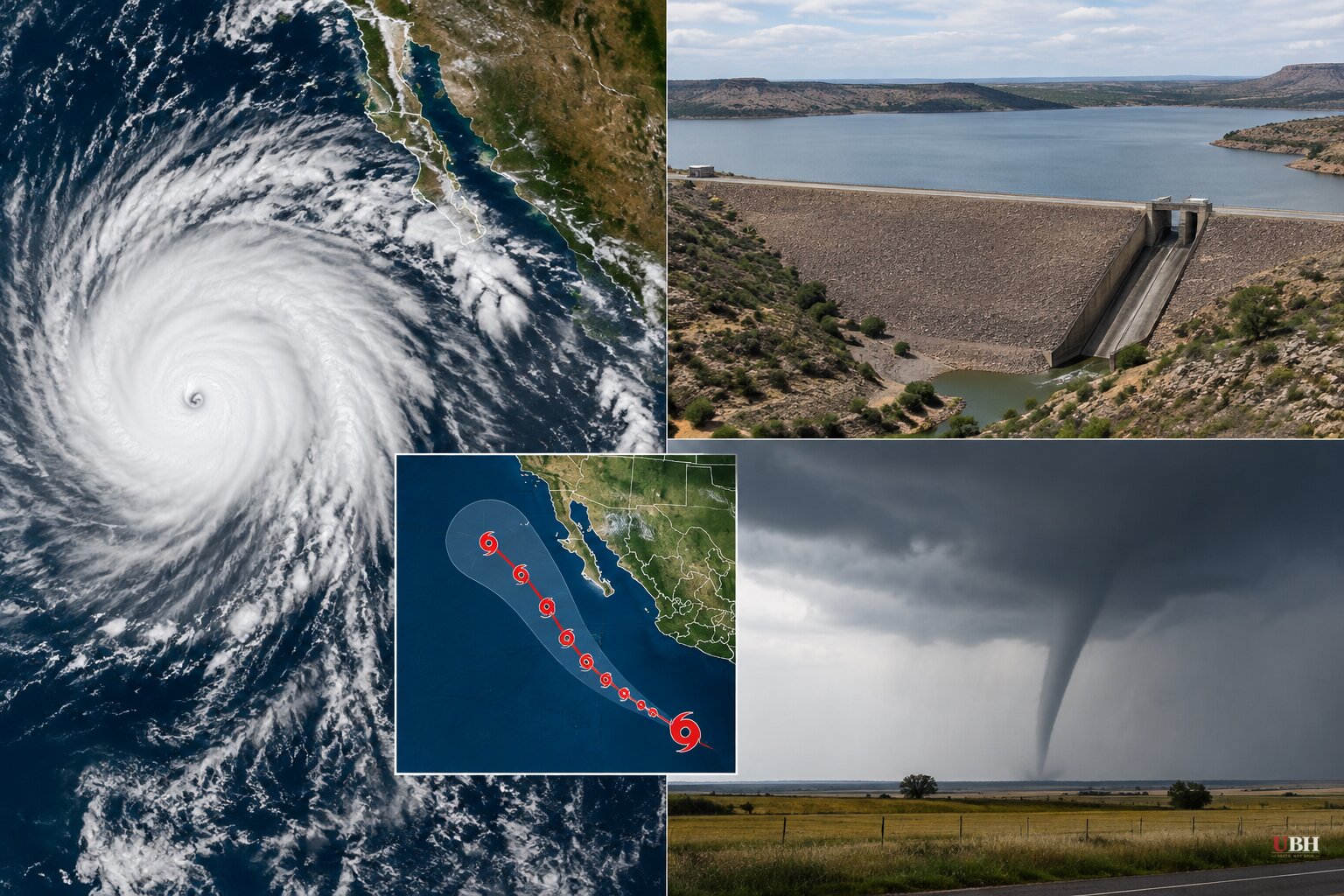 Hurricane Rachel Forms Off Mexico as New Mexico Dam Holds and Tornadoes Hit the Plains