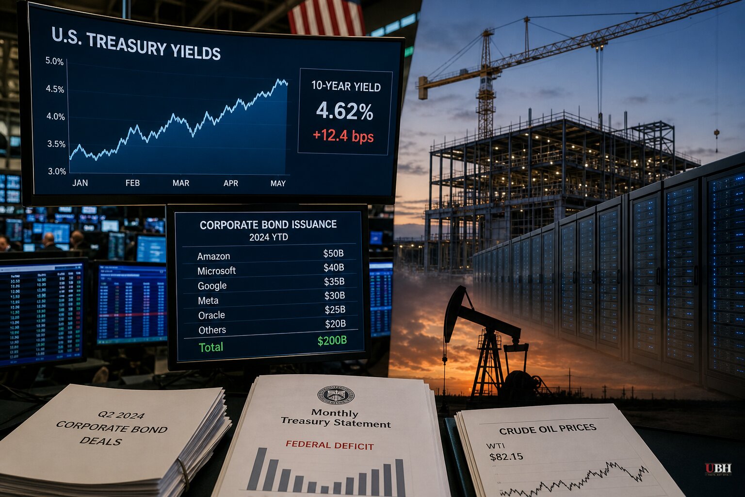 Hyperscalers' Record Bond Binge Adds to Treasury Yield Surge, but Oil Prices and Deficits Remain the Bigger Drivers