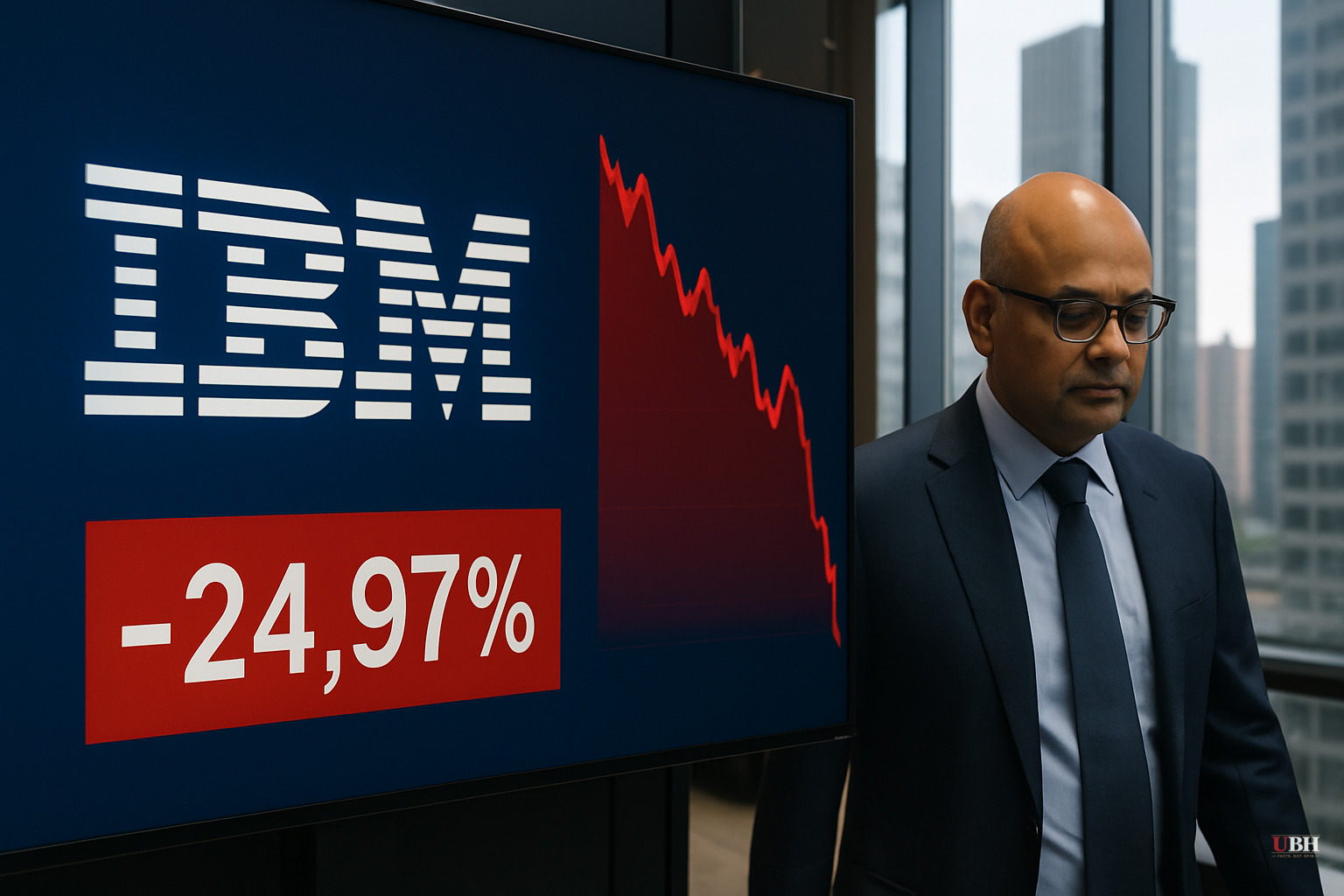 IBM Shares Crash 25% in Worst Single-Day Drop on Record After Second-Quarter Warning