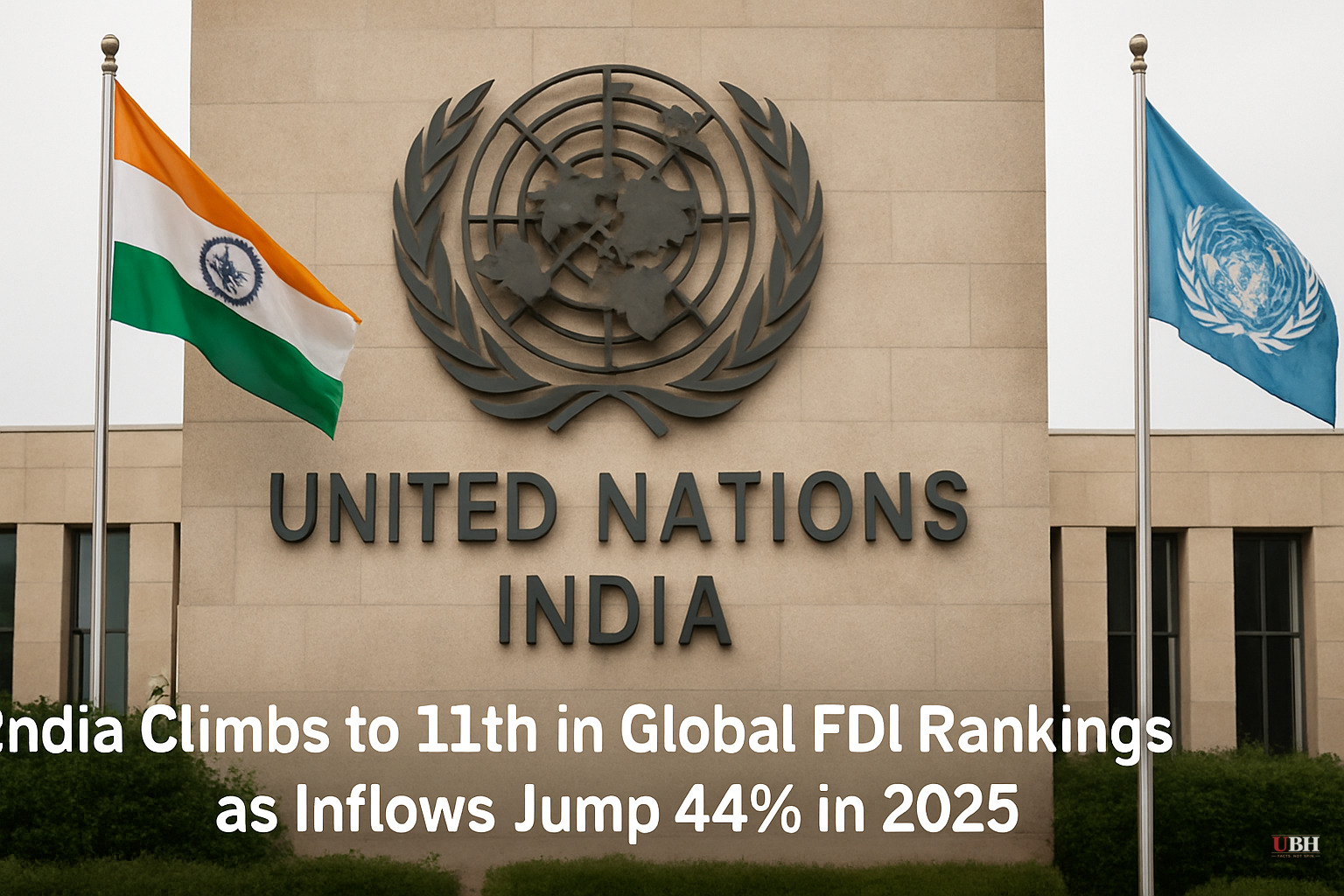 India Climbs to 11th in Global FDI Rankings as Inflows Jump 44% in 2025
