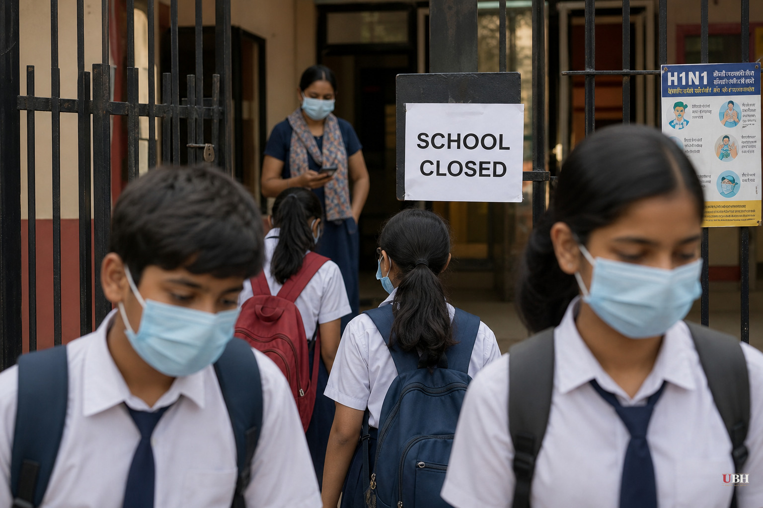 India Sees Sixfold H1N1 Jump in Delhi as Schools Shut, While US Flu Levels Stay Low