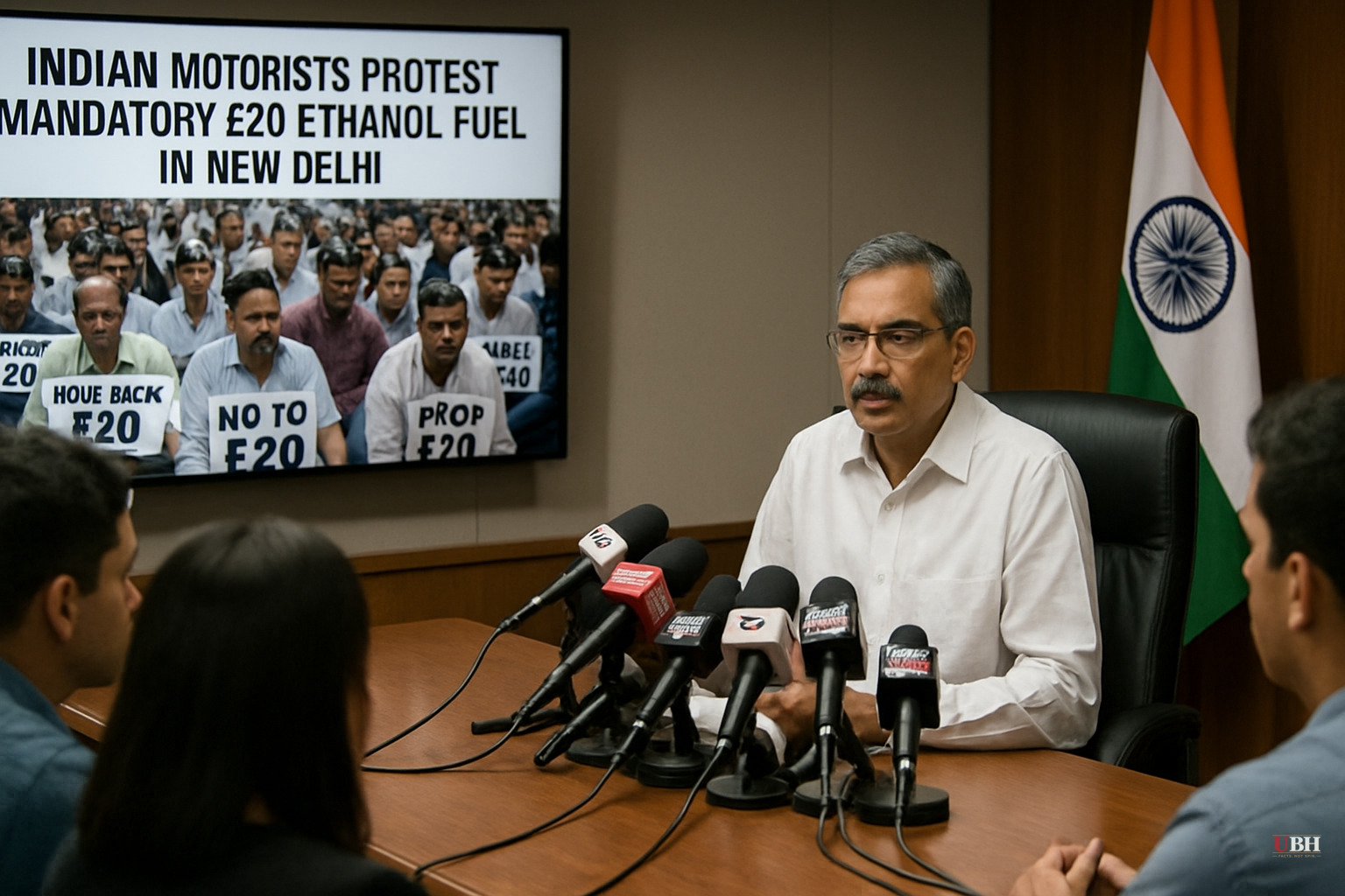 Indian Motorists Protest Mandatory E20 Ethanol Fuel in New Delhi as Government Goes on Defense