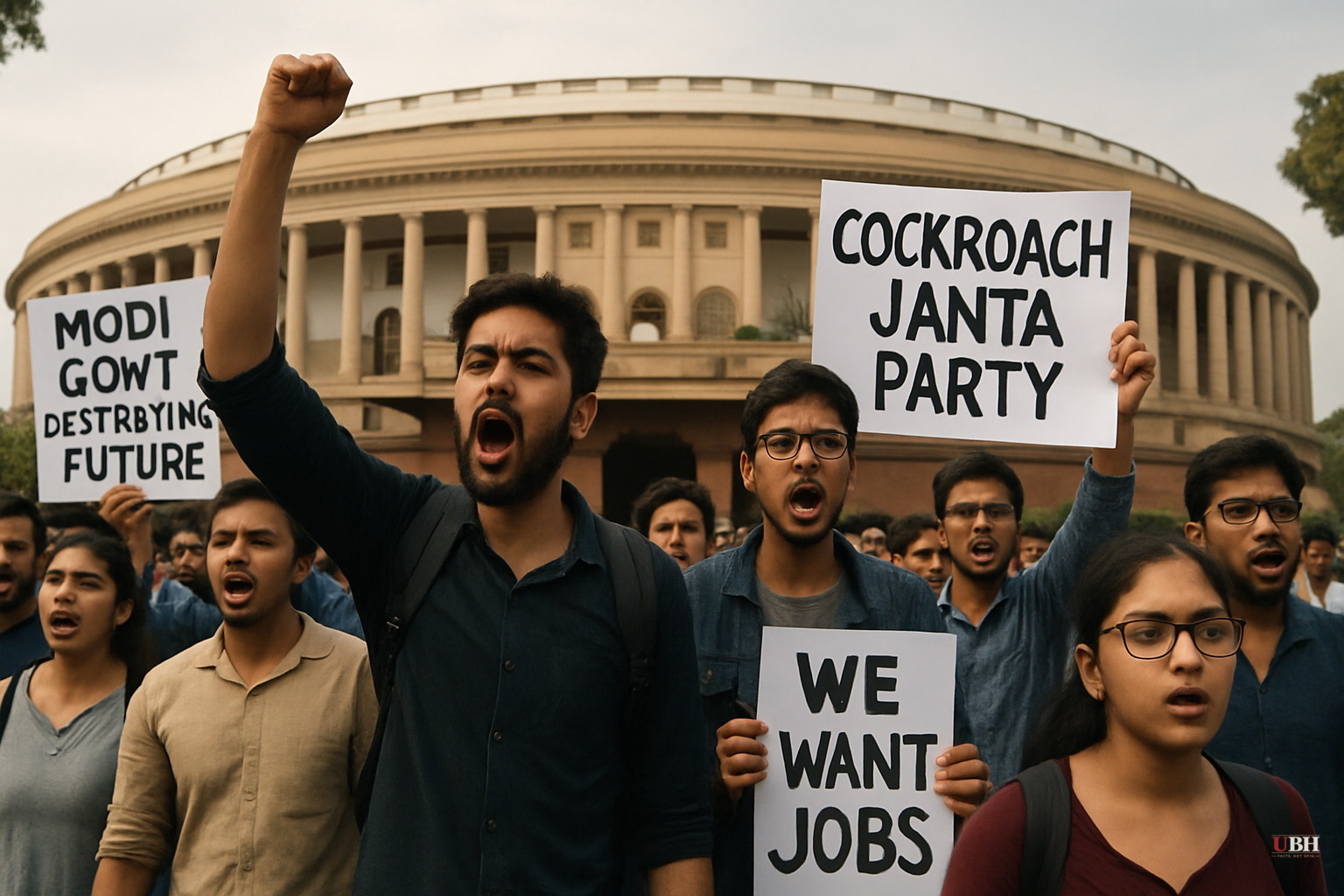 India's 'Cockroach Janta Party' Takes Its Youth Frustration From Memes to the Streets of New Delhi