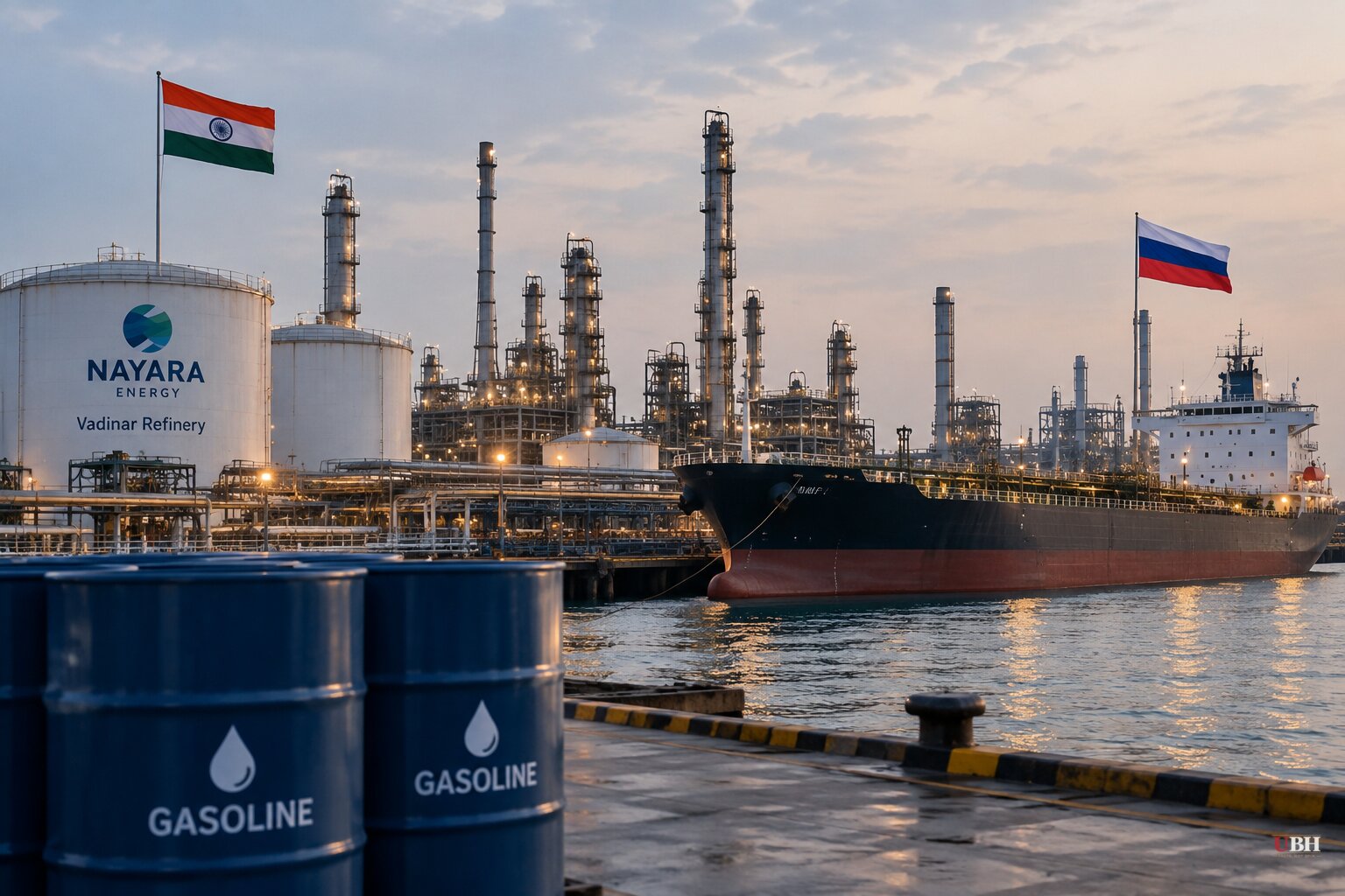 India's Nayara Refinery Sends Gasoline Back to Russia as Commerce Minister Goyal Heads to Washington on Tariff Deadline