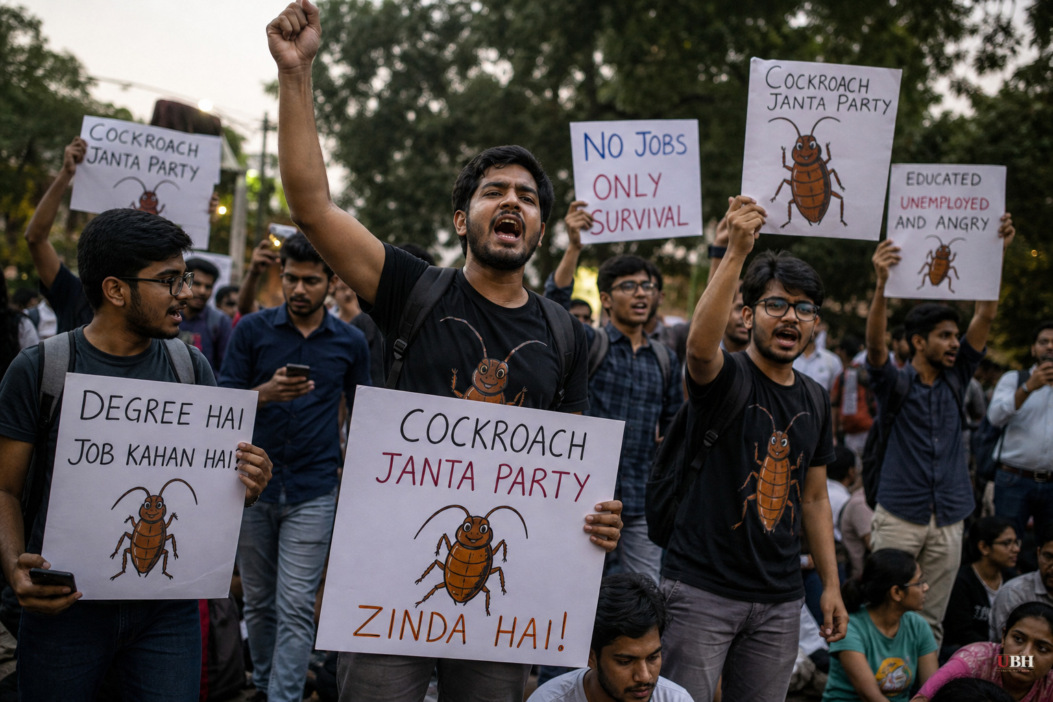 India's Youth Unemployment Anger Goes Viral: Inside the 'Cockroach Party' Protest Movement
