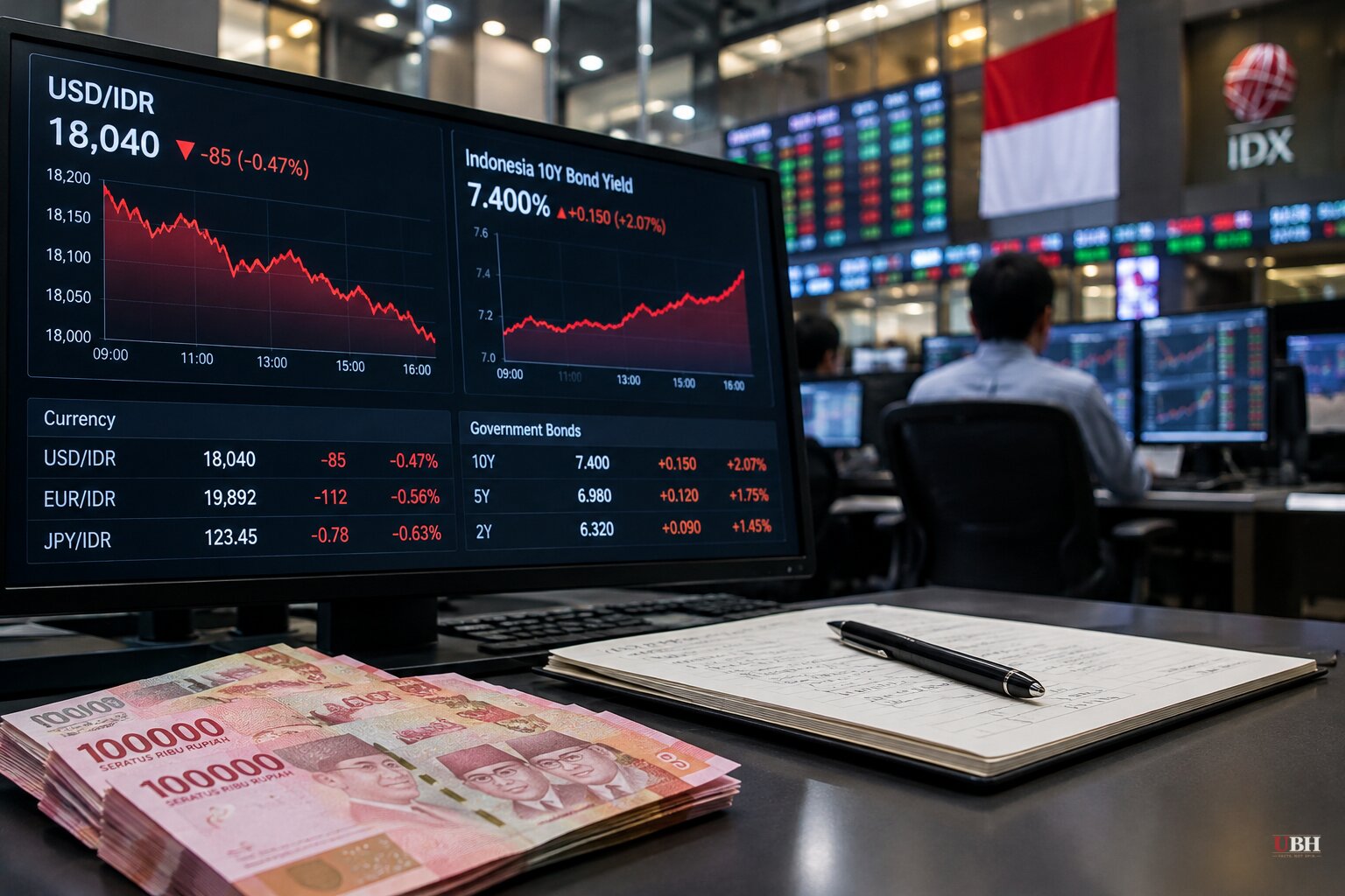 Indonesia's Rupiah Nears Record Low and Bond Yields Jump After MSCI Rout; Prabowo Set to Meet Financial Chiefs