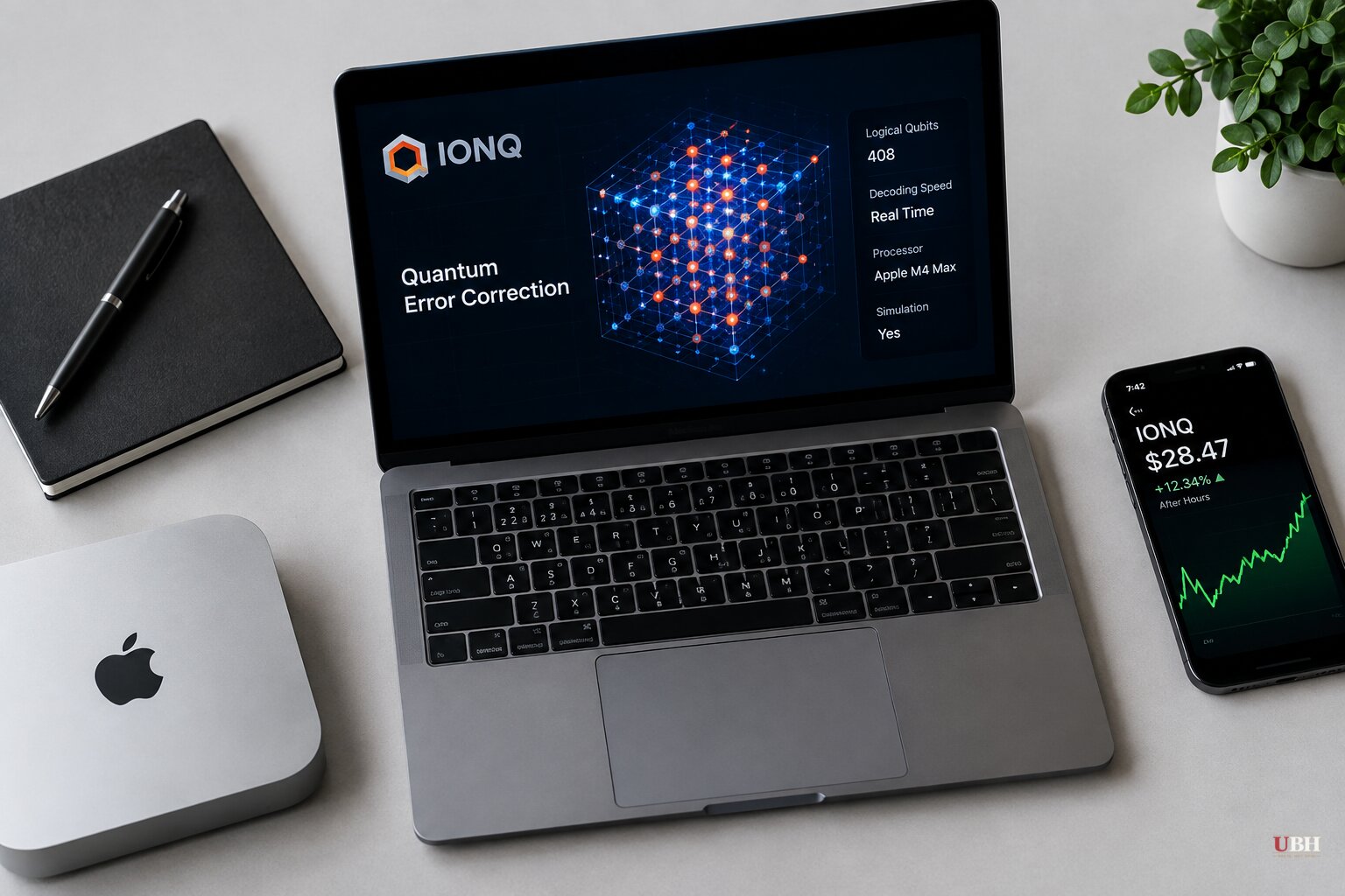IonQ Says a MacBook Chip Ran Quantum Error Correction in Real Time. Stock Jumps 12%. Catch: It Was All Simulated.