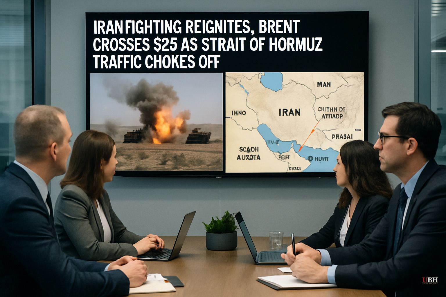Iran Fighting Reignites, Brent Crosses $85 as Strait of Hormuz Traffic Chokes Off