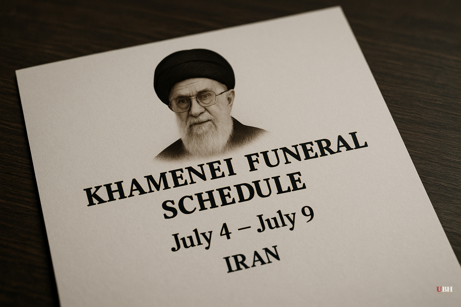 Iran Schedules Khamenei's Funeral for July 4 to July 9, Over 100 Days After His Death, as a U.S.-Iran Peace Deal Nears Signing