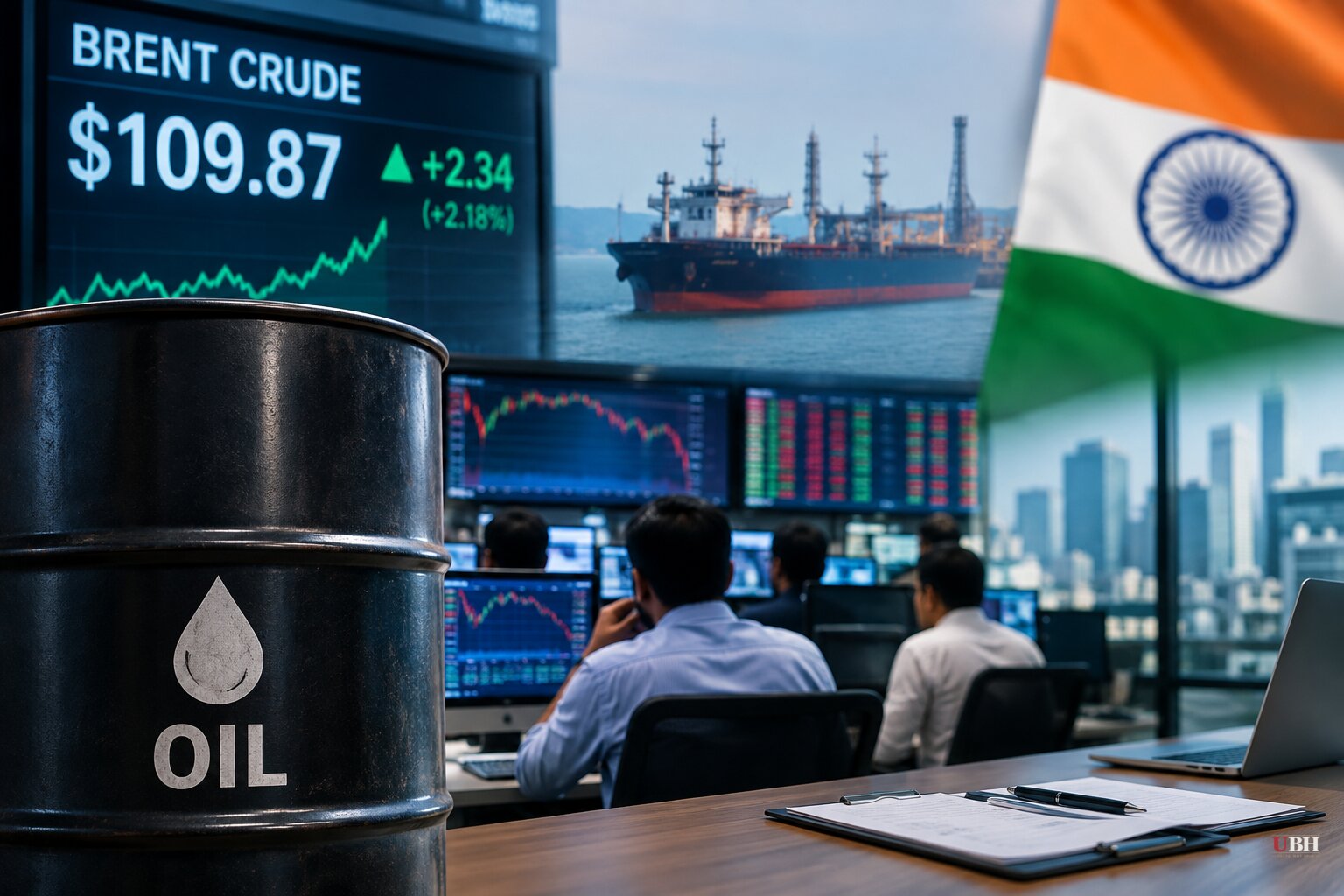 Iran Standoff Pushes Oil Toward $110 a Barrel, Rattling Indian Markets and Squeezing US Businesses