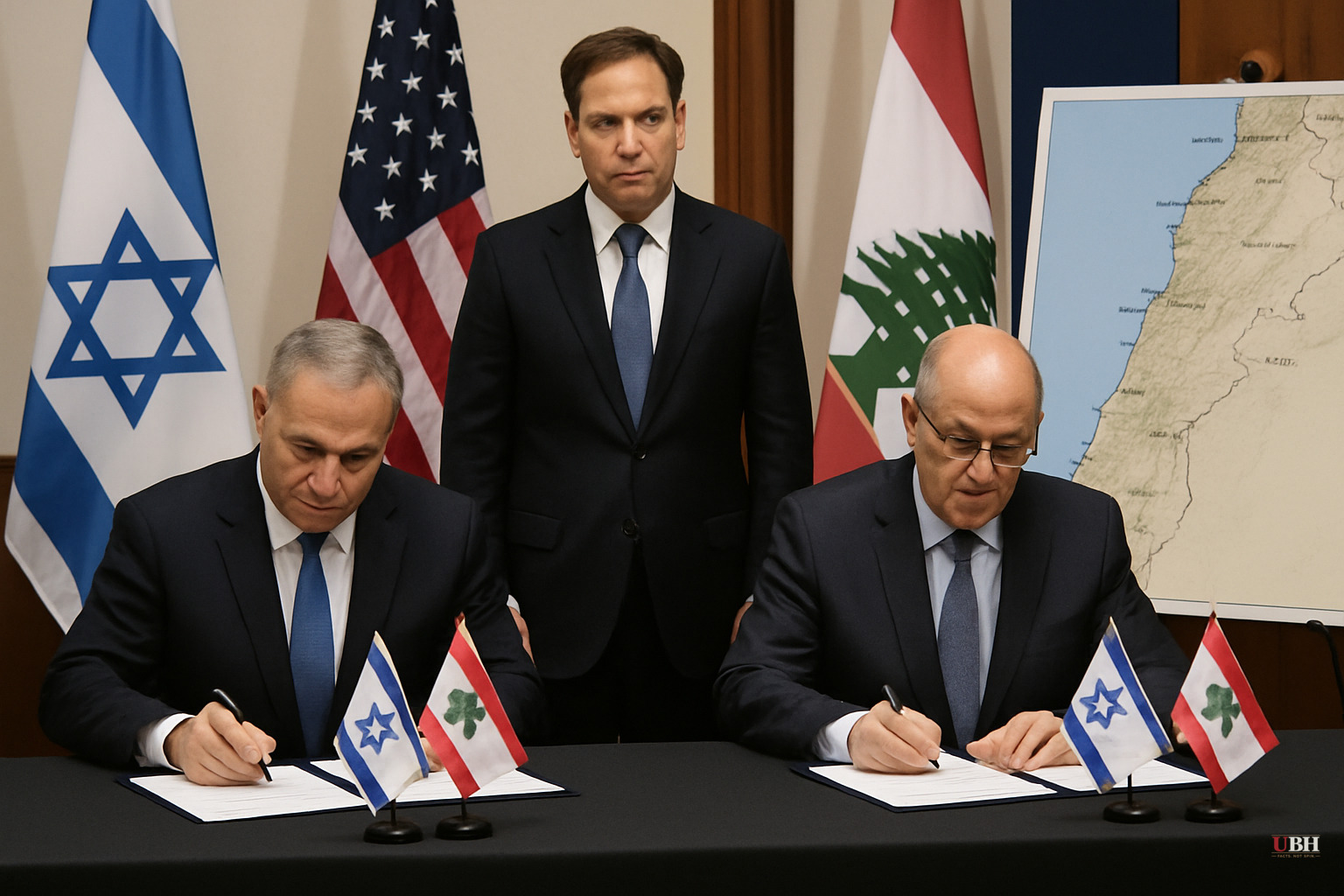 Israel and Lebanon Sign U.S.-Brokered Framework Agreement. Hezbollah Is Not a Party, and Netanyahu Says Israeli Troops Stay Until It Disarms.