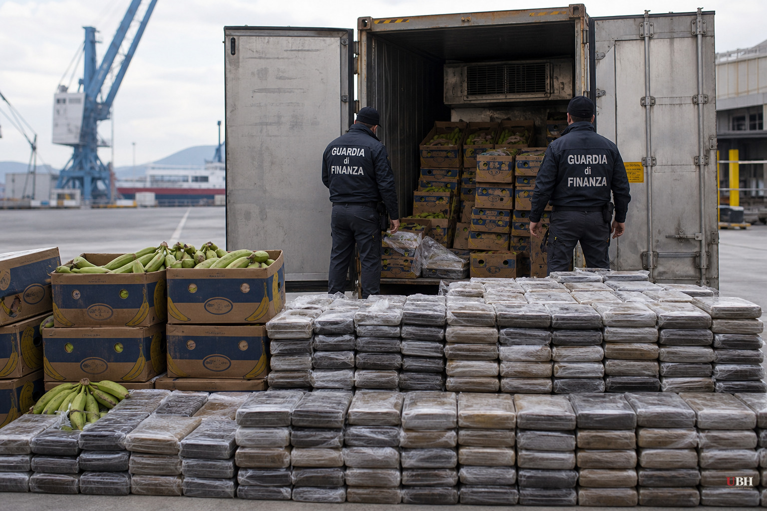 Italian Police Seize 770 Kilos of Cocaine Hidden in Banana Shipment at Port of Vado Ligure