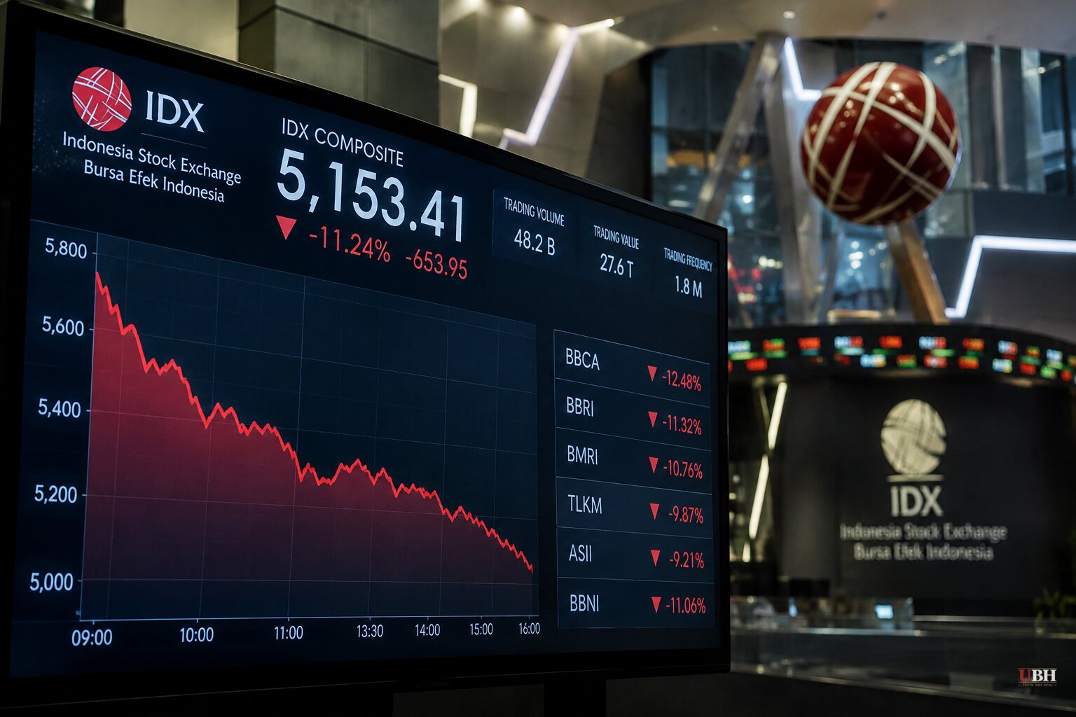 Jakarta Stocks Fall About 11% in Steepest Drop Since 1998 After MSCI Standalone Proposal