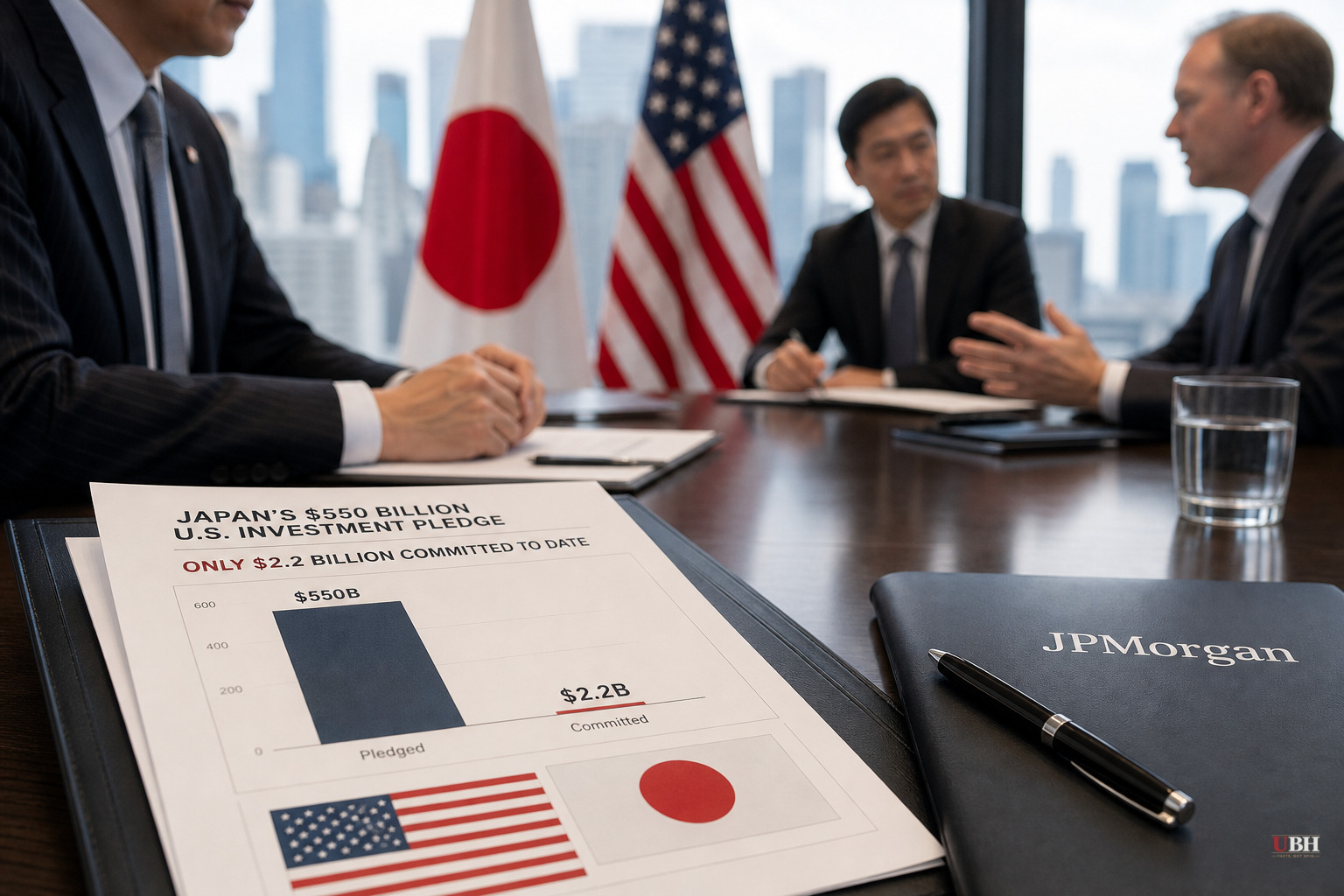 Japan's $550 Billion U.S. Investment Pledge Runs Into a Dollar Problem: Only $2.2 Billion Actually Committed