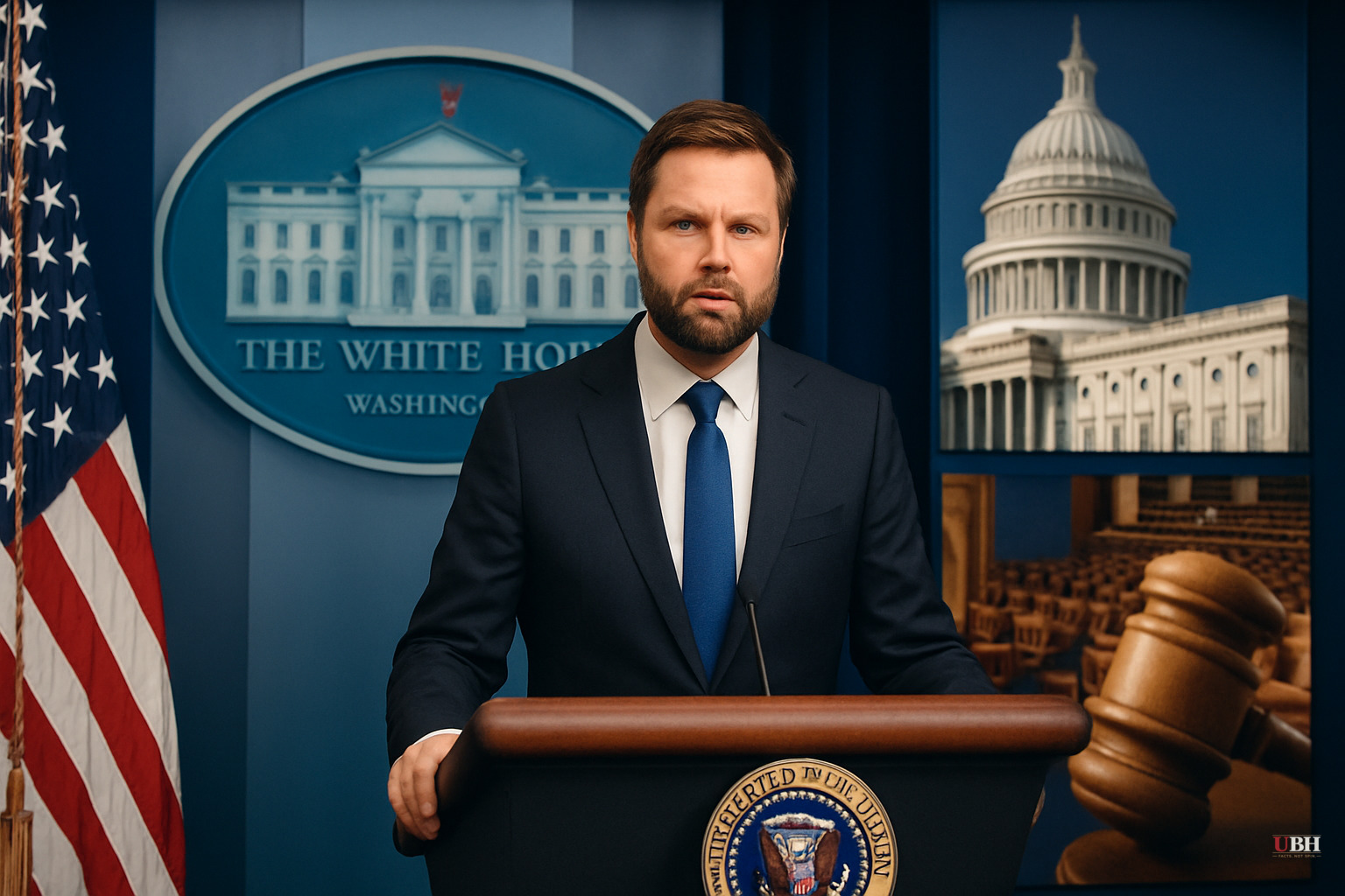 JD Vance Holds White House Briefing, Addresses Iran, Stock Trading Ban, and San Diego Mosque Shooting