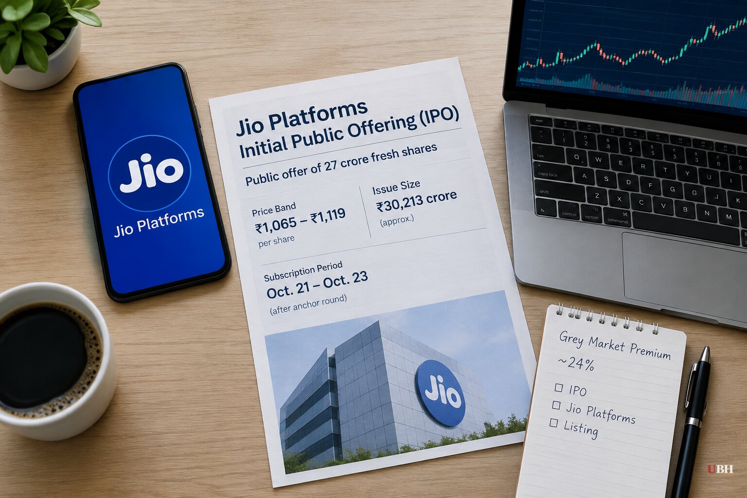 Jio Platforms' ₹30,213 Crore IPO Opens to Public Bids Wednesday at ₹1,065 to ₹1,119 a Share