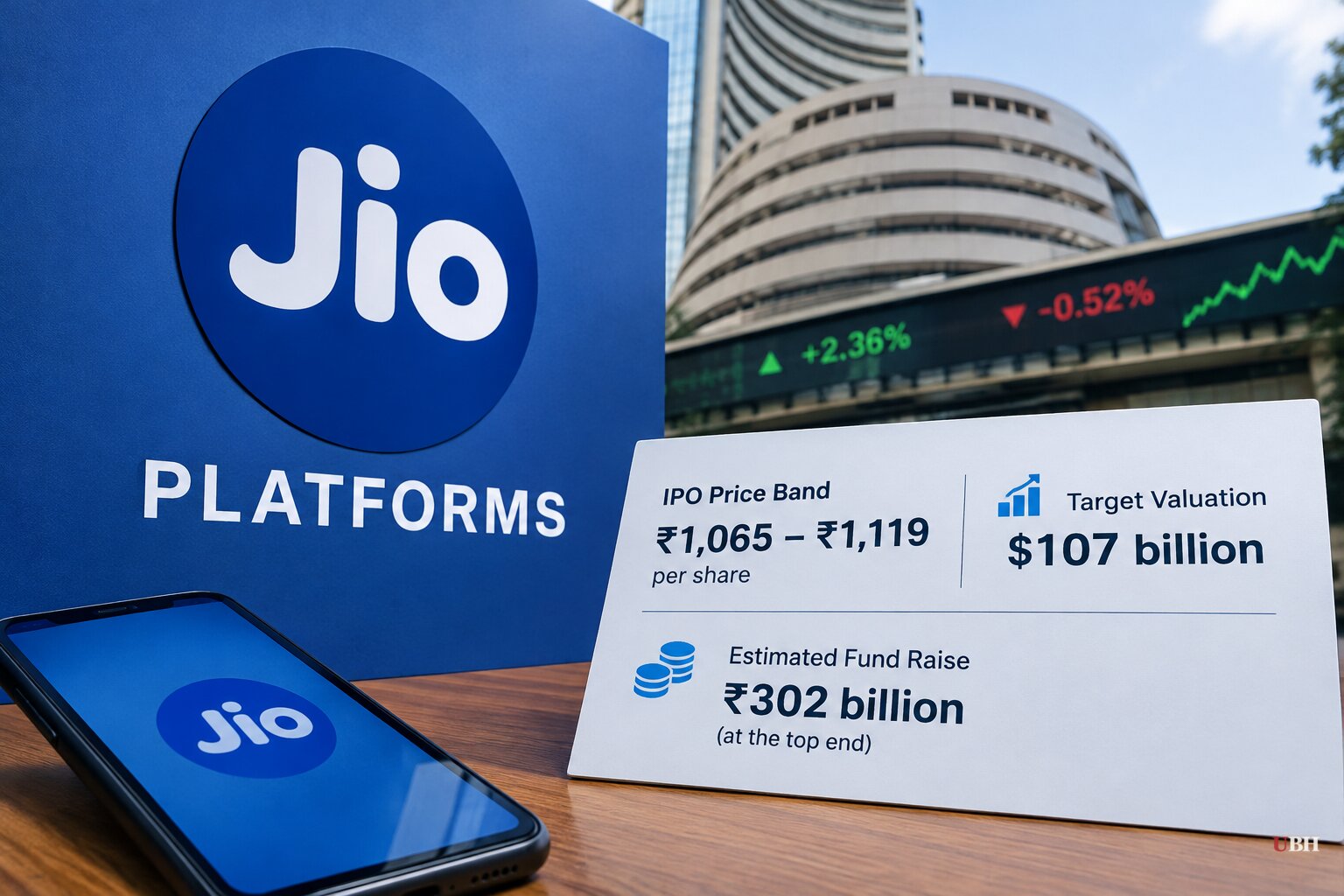 Jio Platforms IPO Price Band Said to Be 1,065 to 1,119 Rupees, Targeting $107 Billion Valuation
