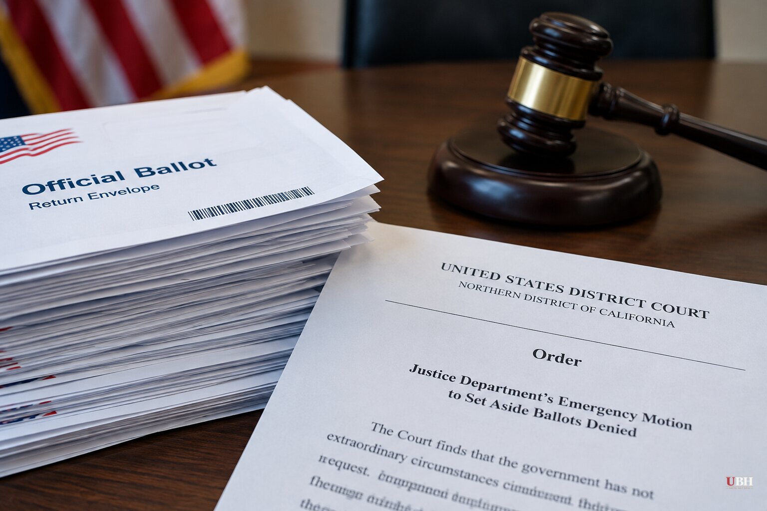 Judge Denies DOJ Bid to Set Aside 20,000 California Ballots; Justice Department Appeals to 9th Circuit