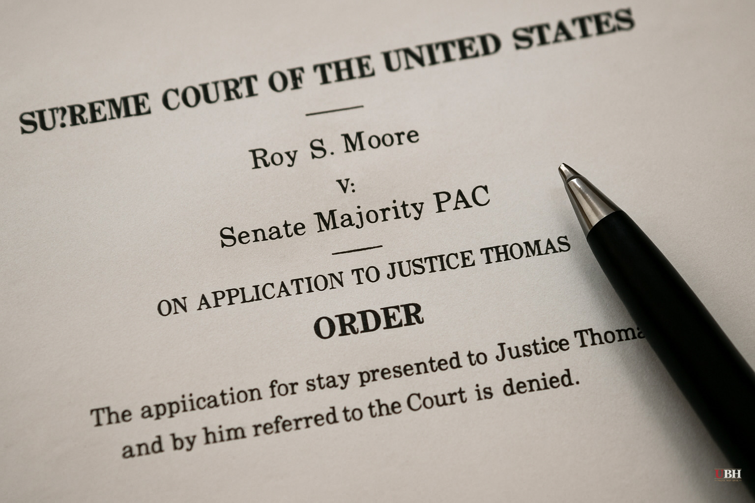 Justice Thomas Denies Roy Moore's Emergency Request to Preserve $8.2 Million Defamation Award