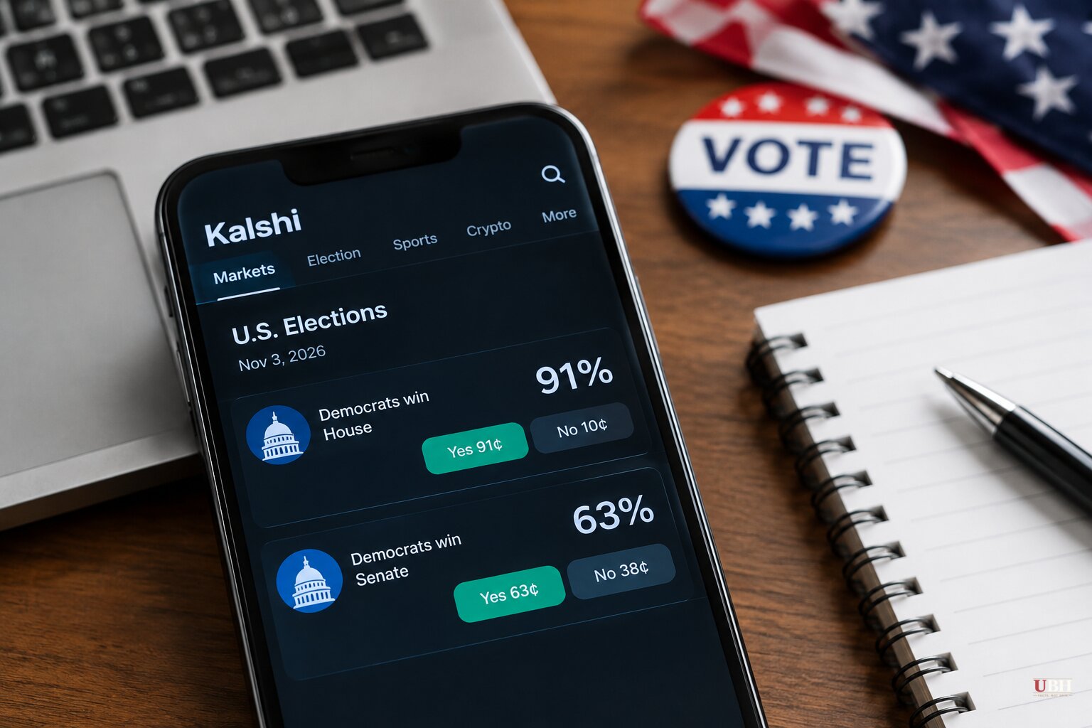 Kalshi Puts Democrats' House Odds at 91% and Senate at 63% One Week Before Midterms