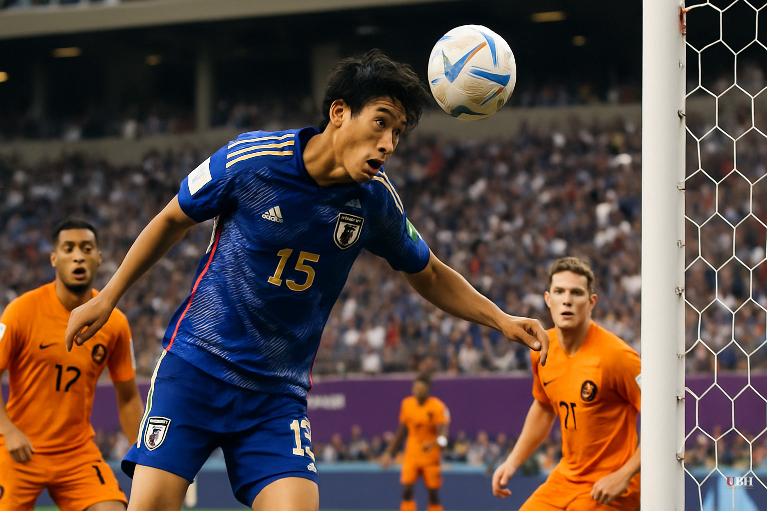 Kamada's 88th-Minute Header Earns Japan a 2-2 Draw with Netherlands in Group F. Netherlands Fail to Win a World Cup Opener for the First Time.