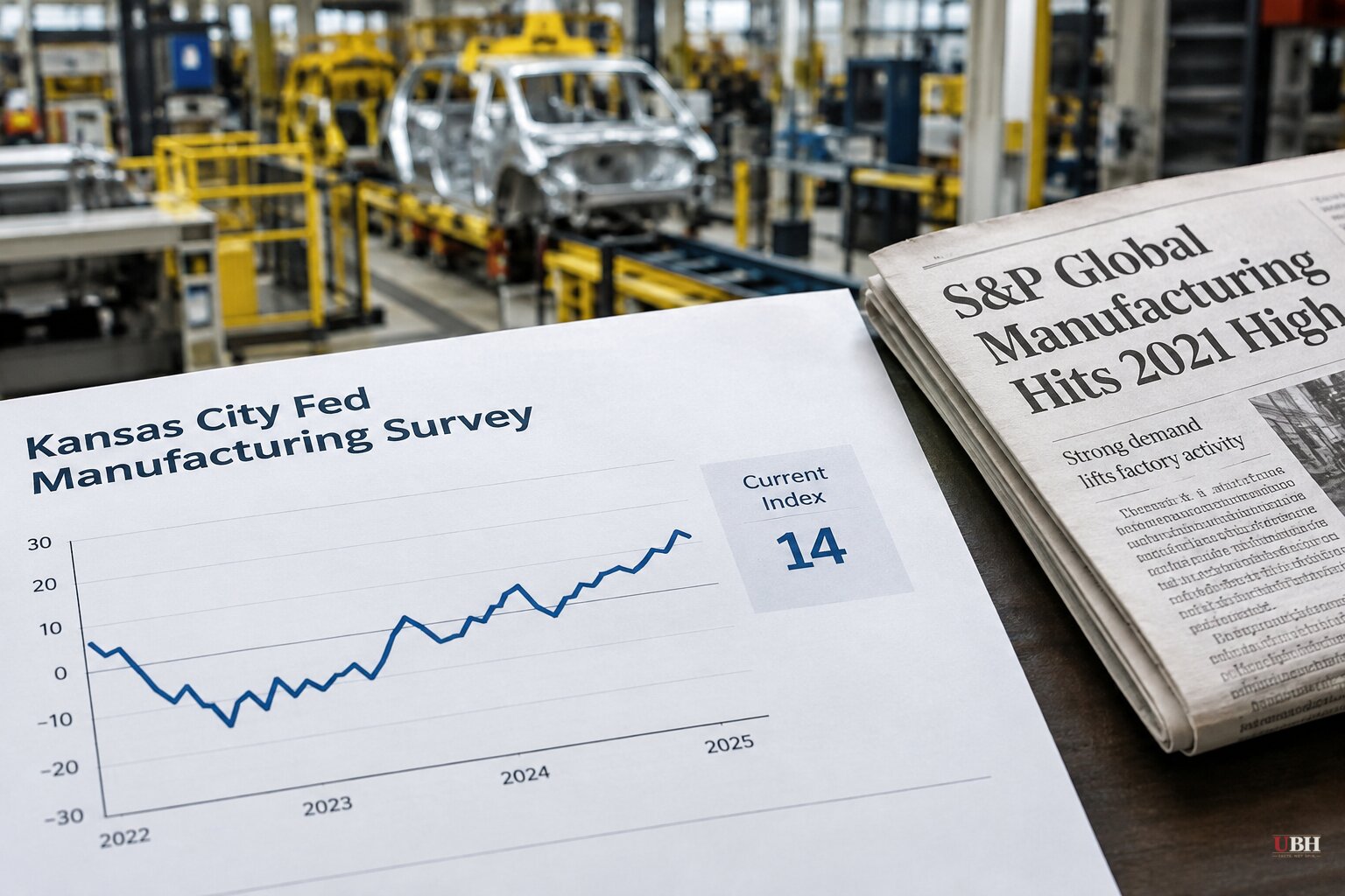 Kansas City Fed Factory Gauge Jumps to 14 in September, Extending Run of Stronger-Than-Expected Data