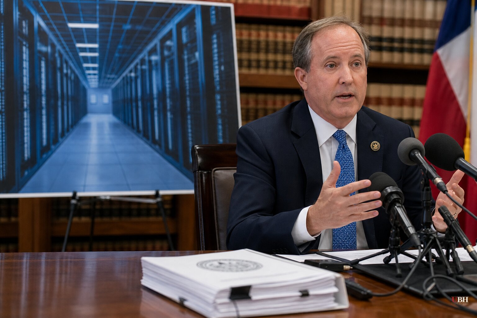 Ken Paxton Unveils Data Center Plan Banning Chinese Tech, Though He Voted for the Tax Break in 2013