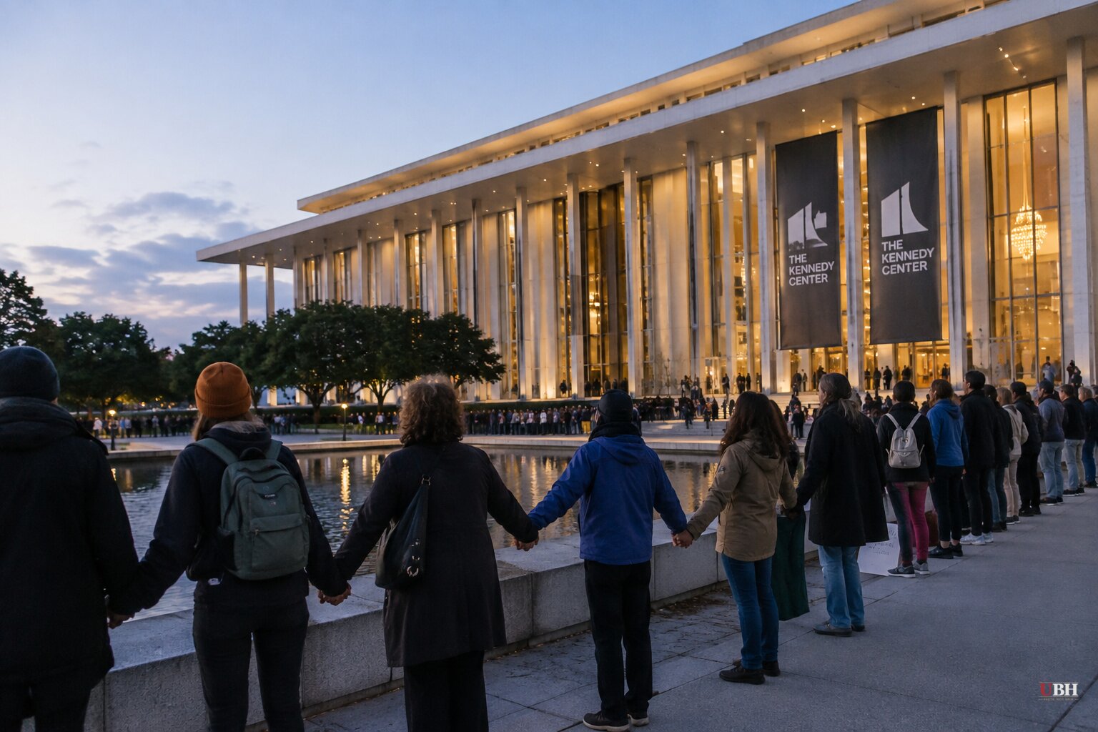 Kennedy Center Protesters Form Human Chain Days After Judge Orders 30-Day Notice on Any Demolition