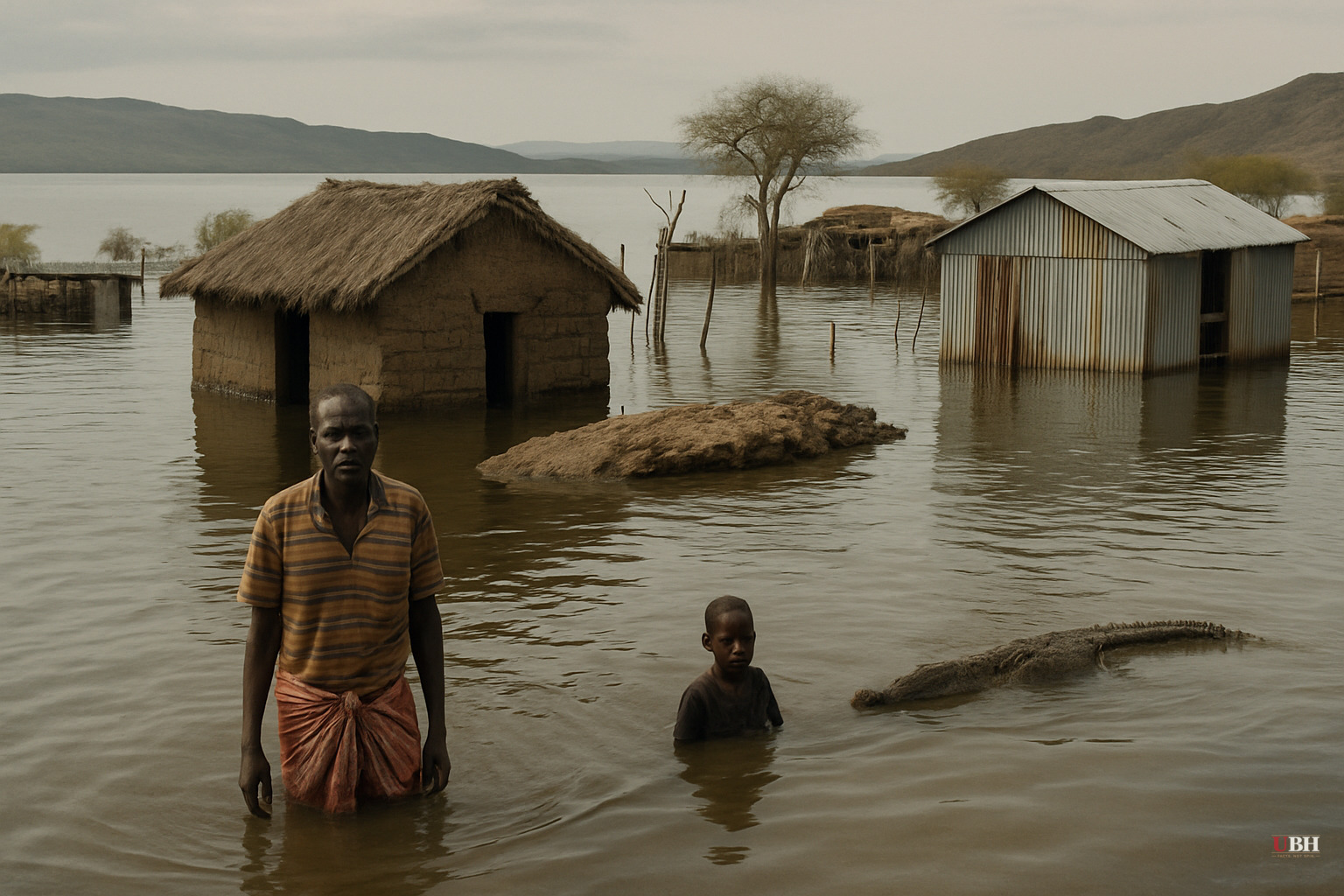 Kenya's Lake Turkana Is Rising, Drowning Villages, and Pushing Killer Crocodiles Into Communities